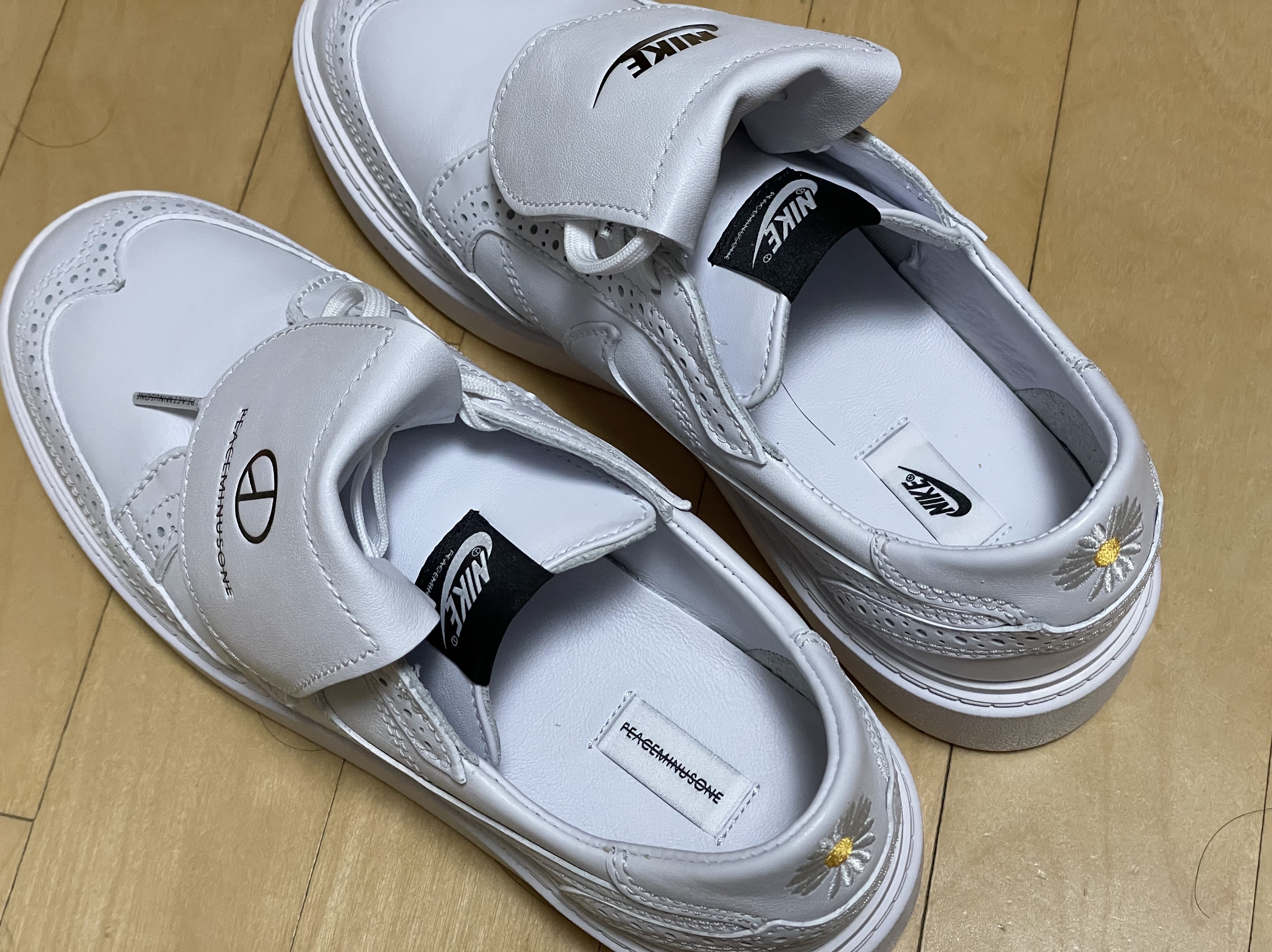 Nike x Peaceminusone Kwondo1 White 착용 스타일 - 3