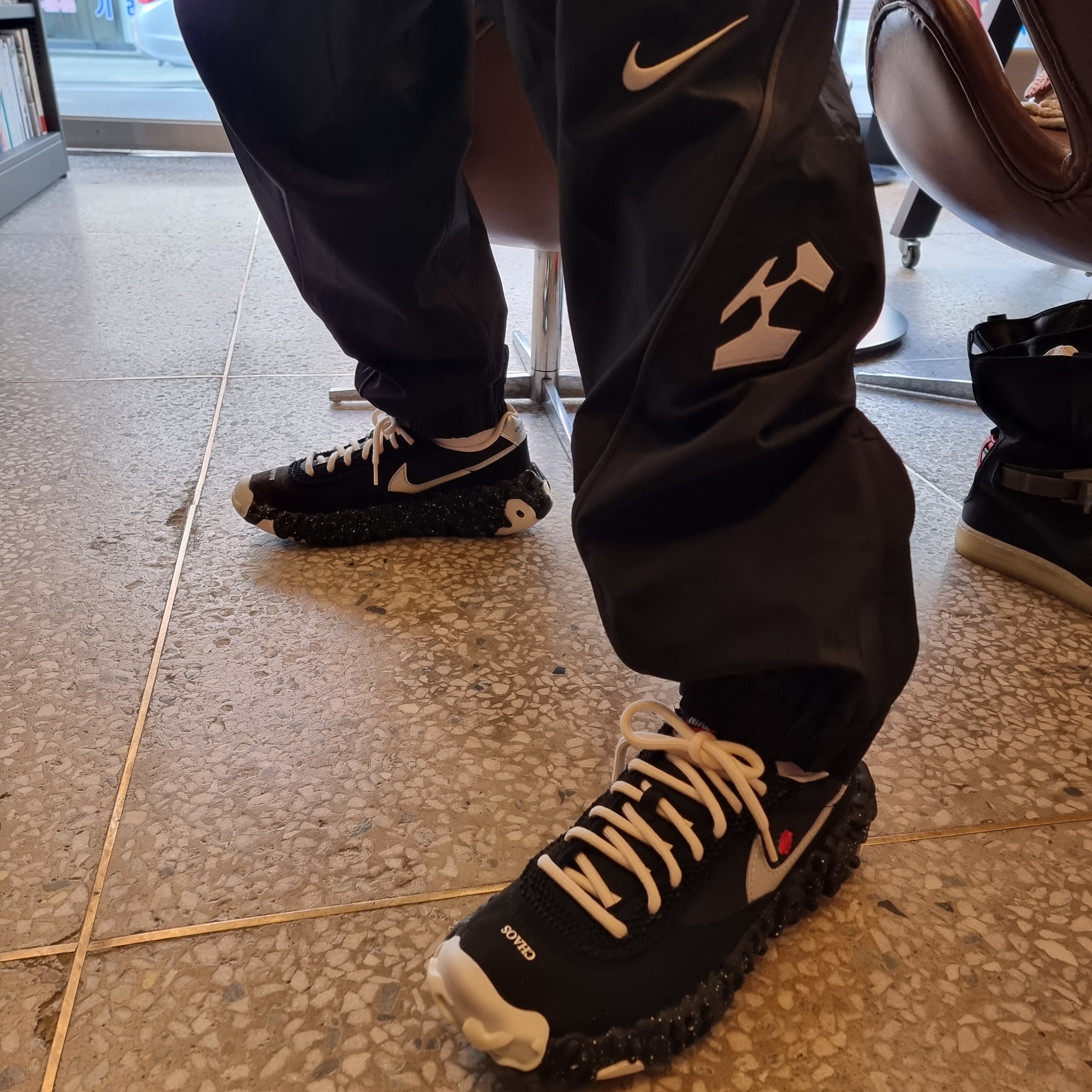 Nike x Undercover Overbreak SP Black, Nike x Acronym NRG Woven Pants Black - US/EU 착용 스타일 - 1