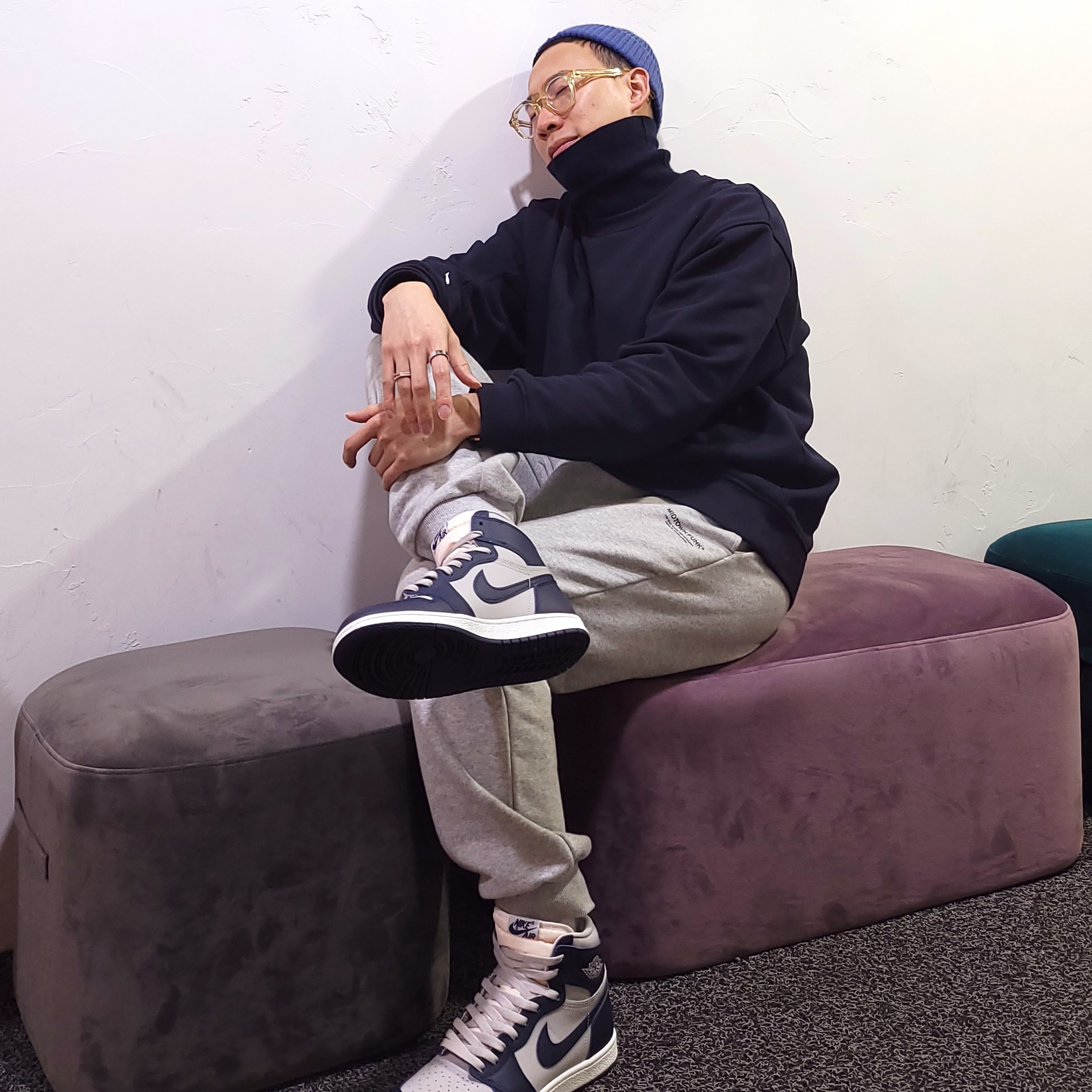 Jordan 1 High 85 College Navy 착용 스타일