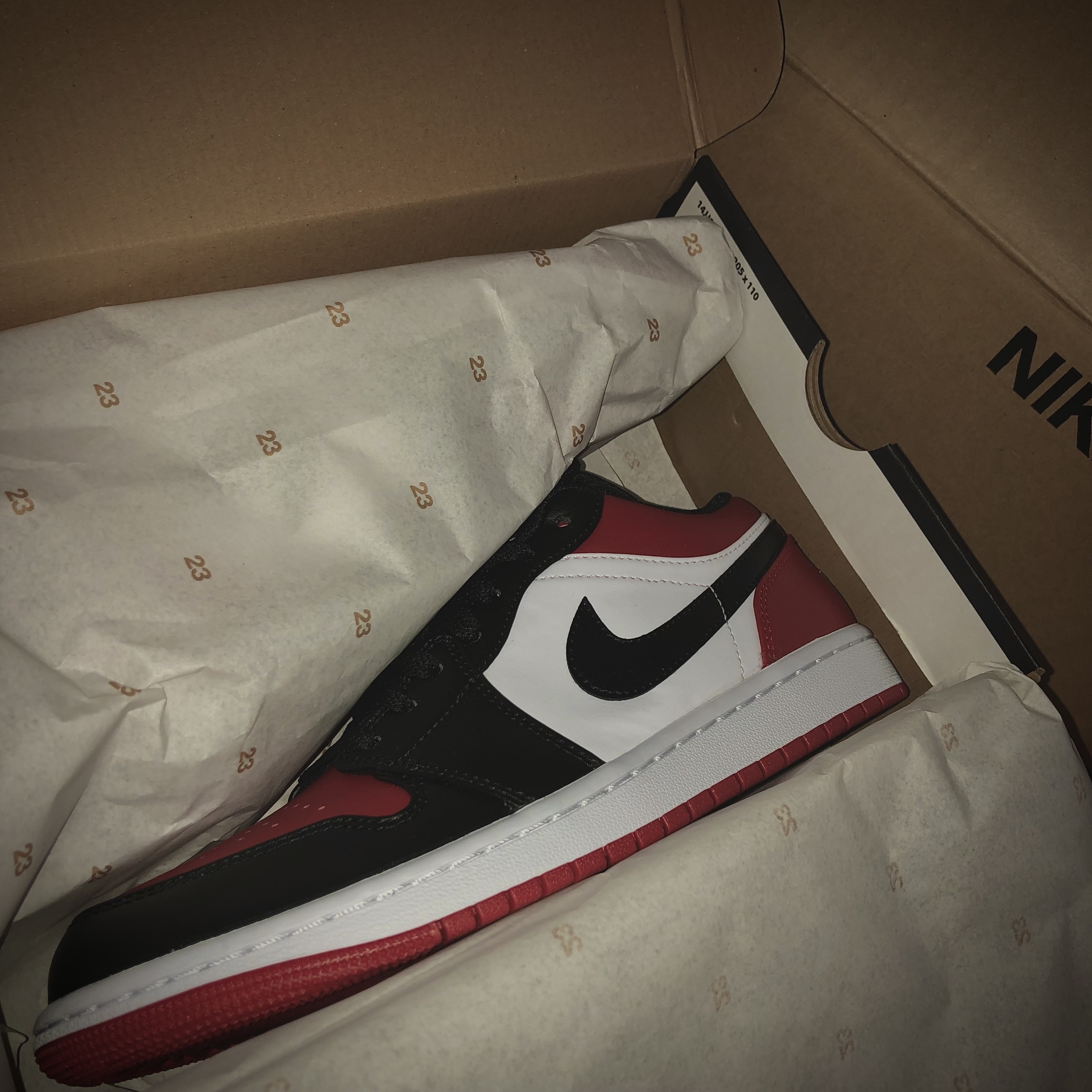 Jordan 1 Low Bred Toe 착용 스타일