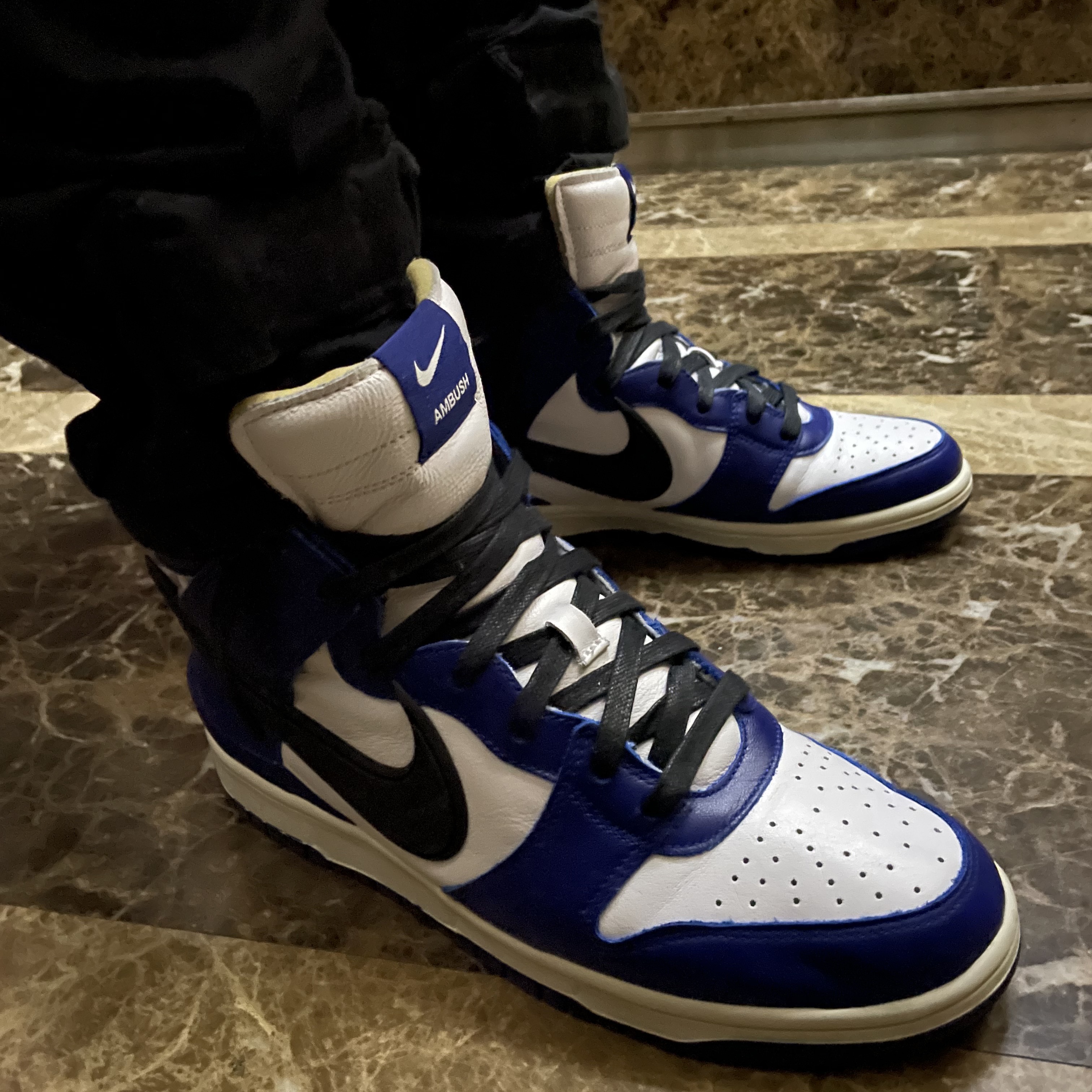 Nike x Ambush Dunk High Deep Royal Blue 착용 스타일 - 4