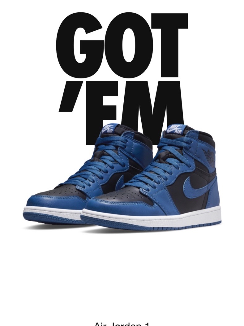 Jordan 6 Retro University Blue, Jordan 1 Retro High OG Dark Marina Blue 착용 스타일 - 2