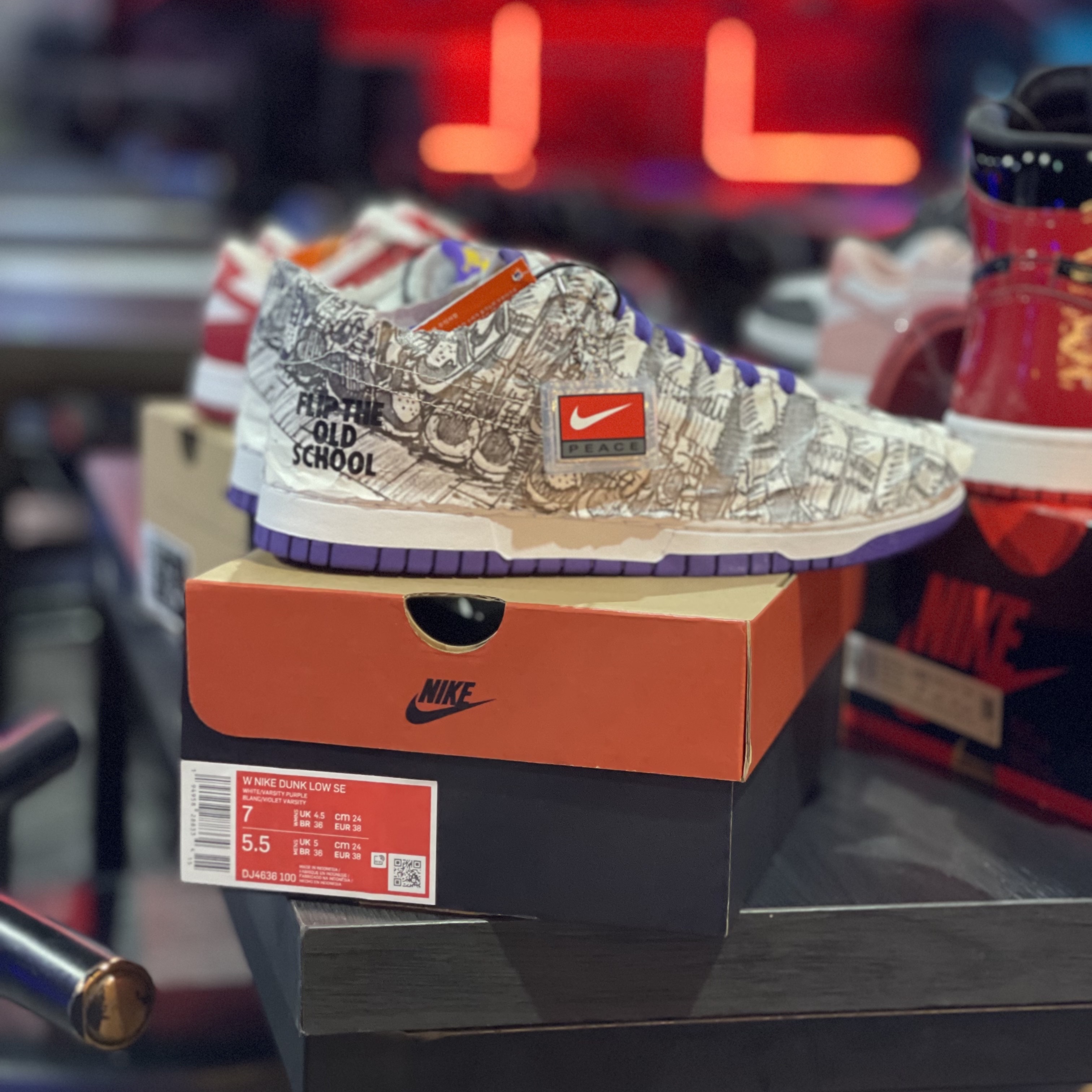 (GS) Nike Dunk Low Pink Velvet, (W) Nike Dunk Low SE Flip 착용 스타일 - 3