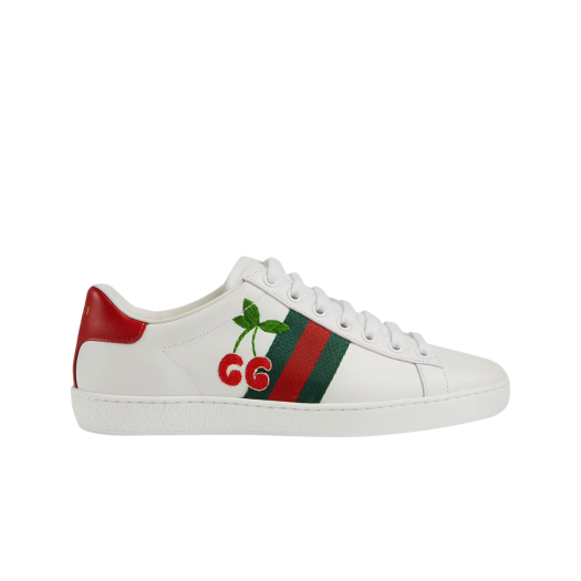 (W) Gucci Ace Cherry Sneakers White