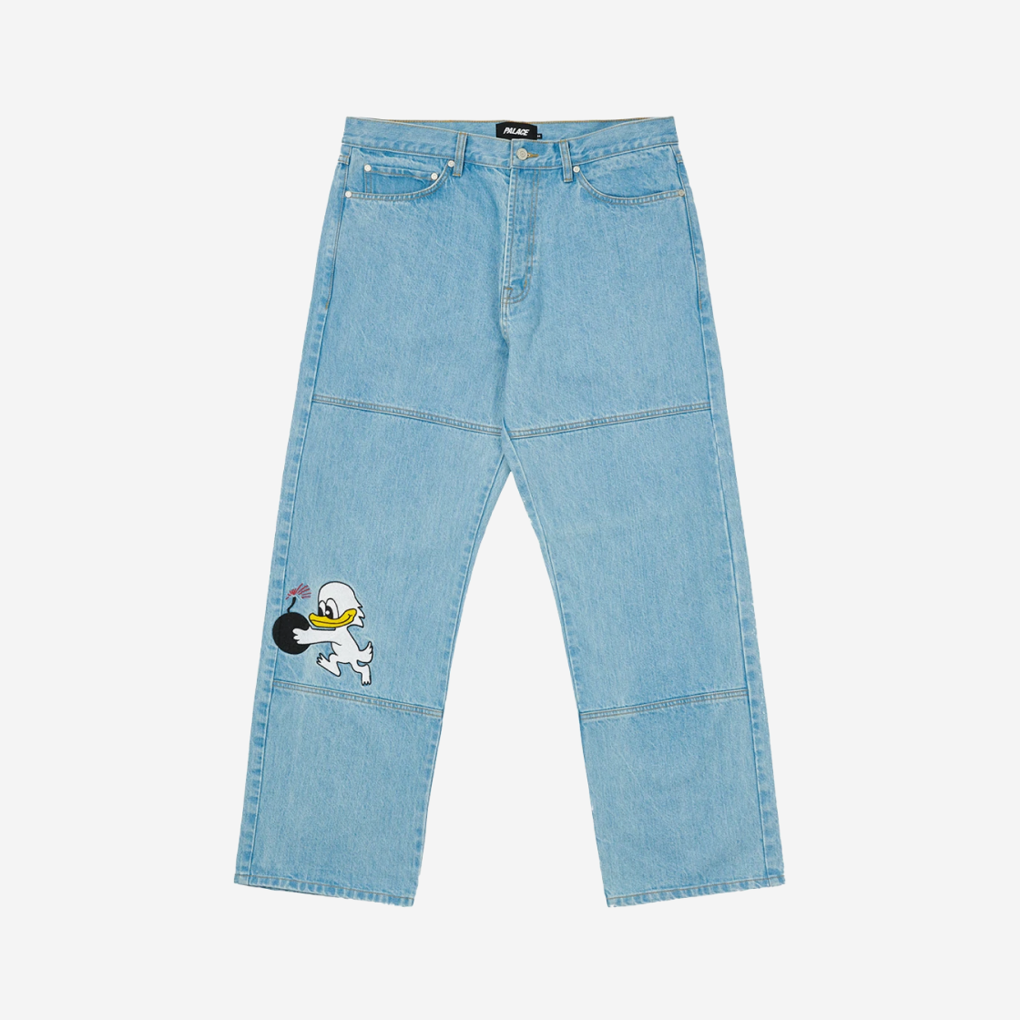 팔라스 덕 봄 패널 진 스톤 워시 - 22SS