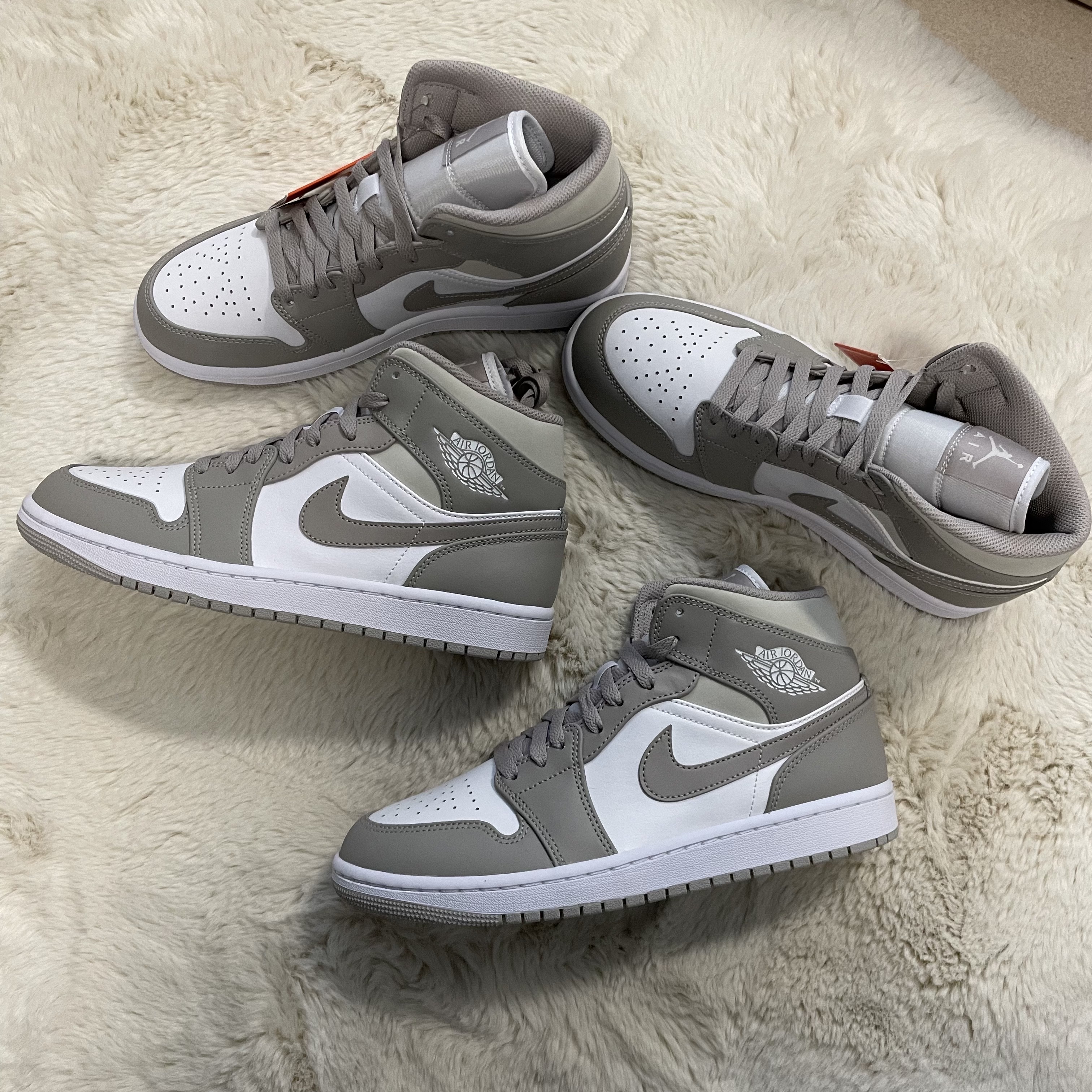 Jordan 1 Mid College Grey 착용 스타일