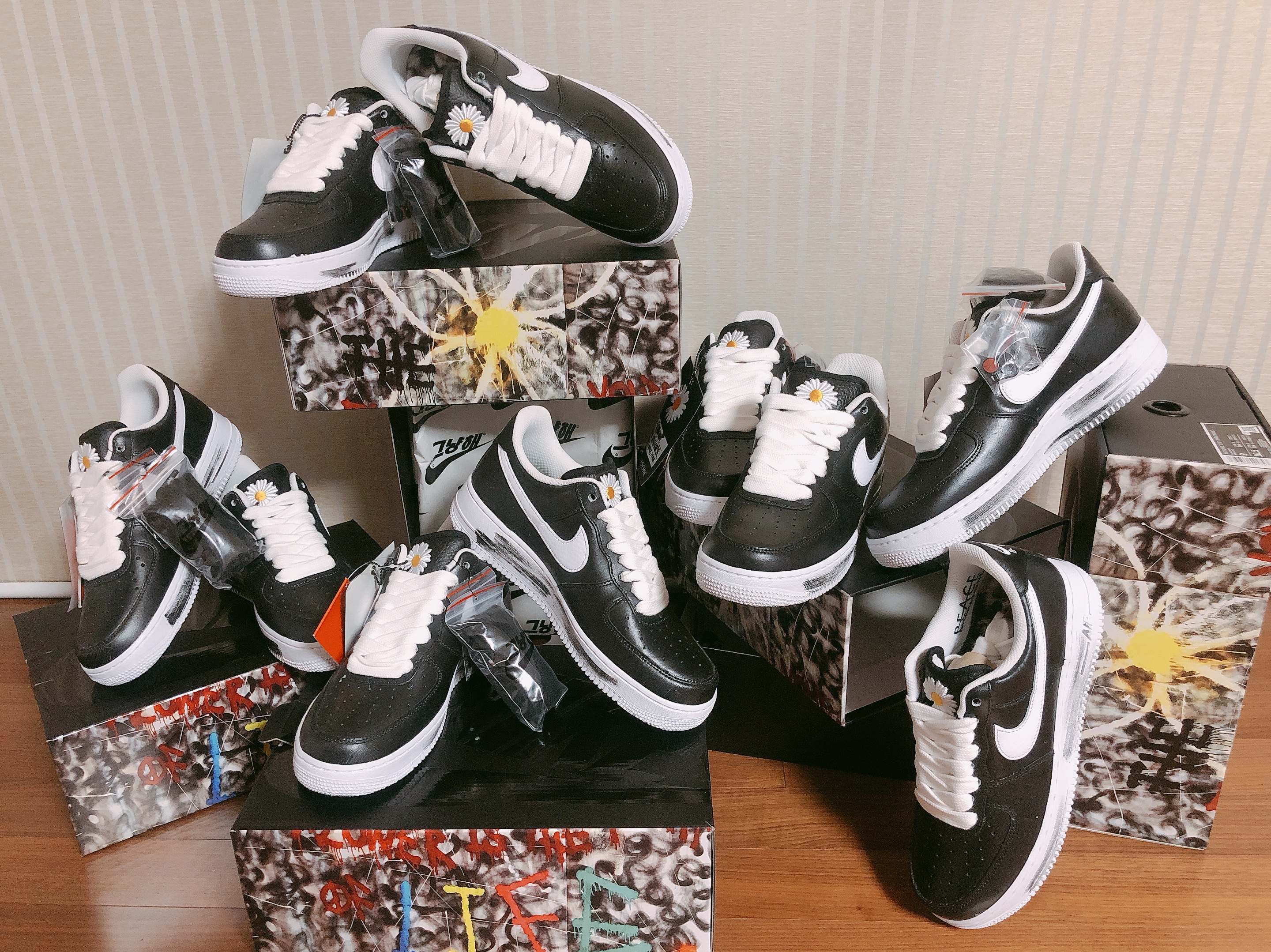 Nike x Peaceminusone Air Force 1 Low Para-Noise 착용 스타일 - 1