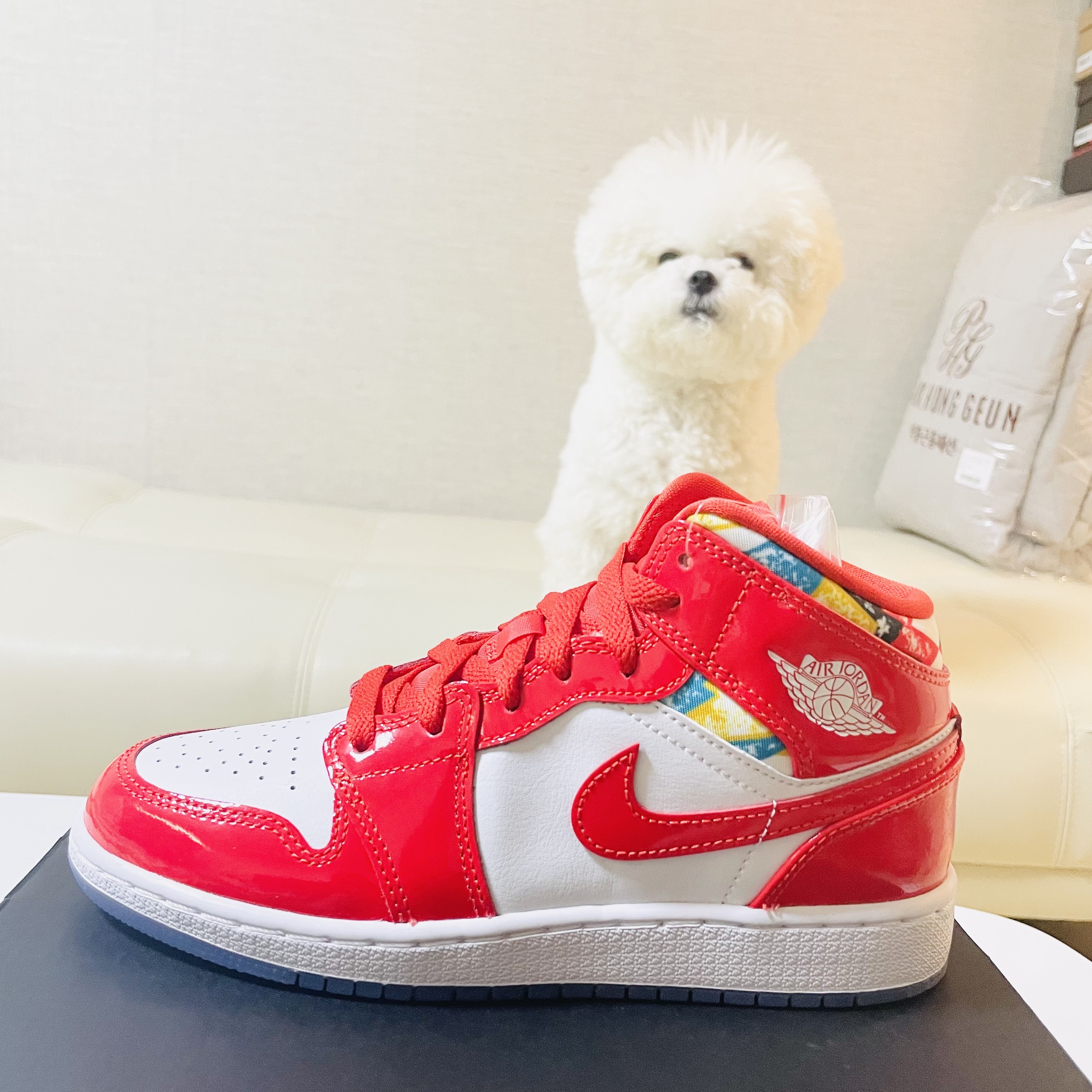 (GS) Jordan 1 Mid SE Barcelona Sweater 착용 스타일
