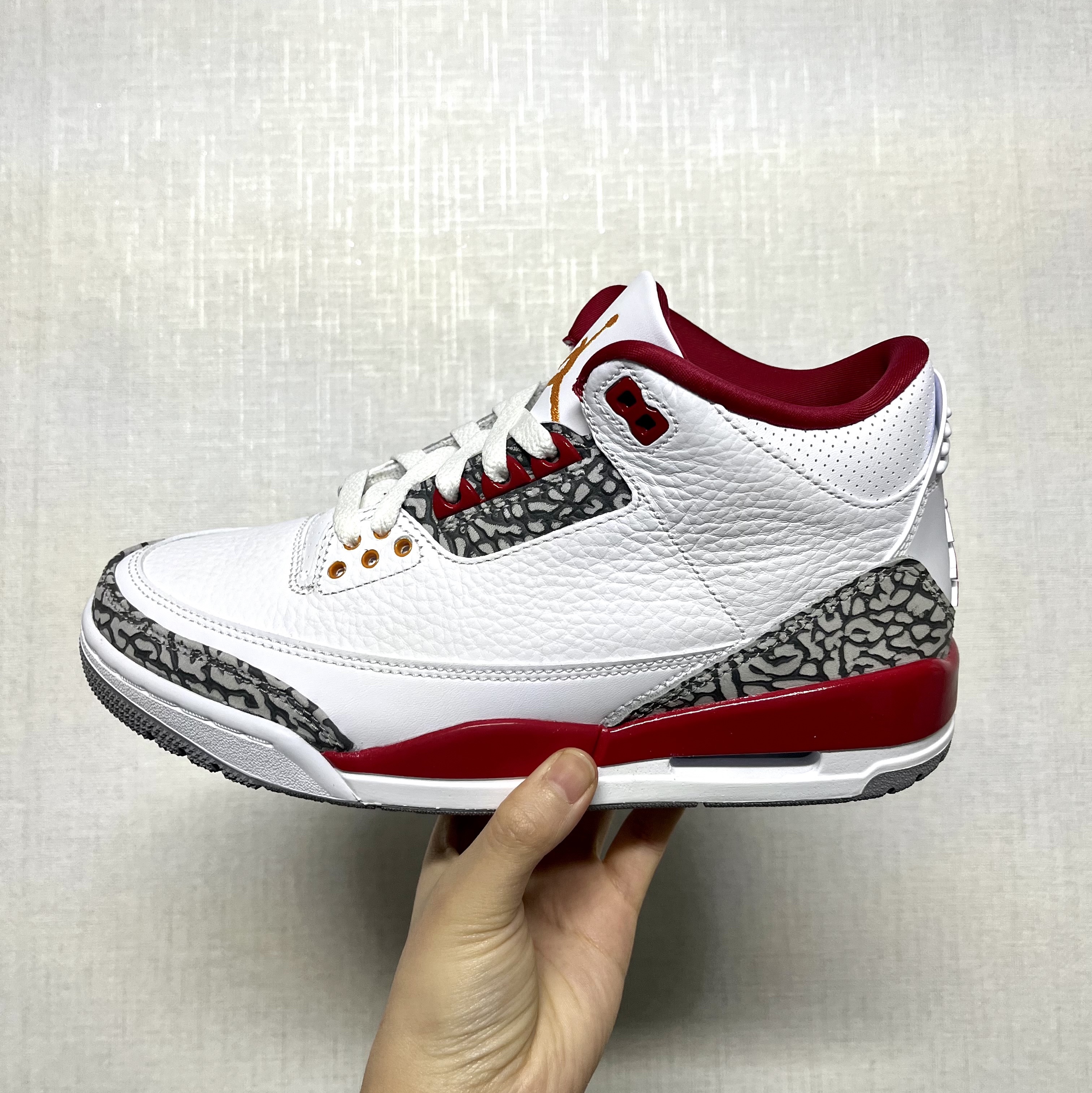 Jordan 3 Retro Cardinal Red, (GS) Jordan 3 Retro Cardinal Red 착용 스타일