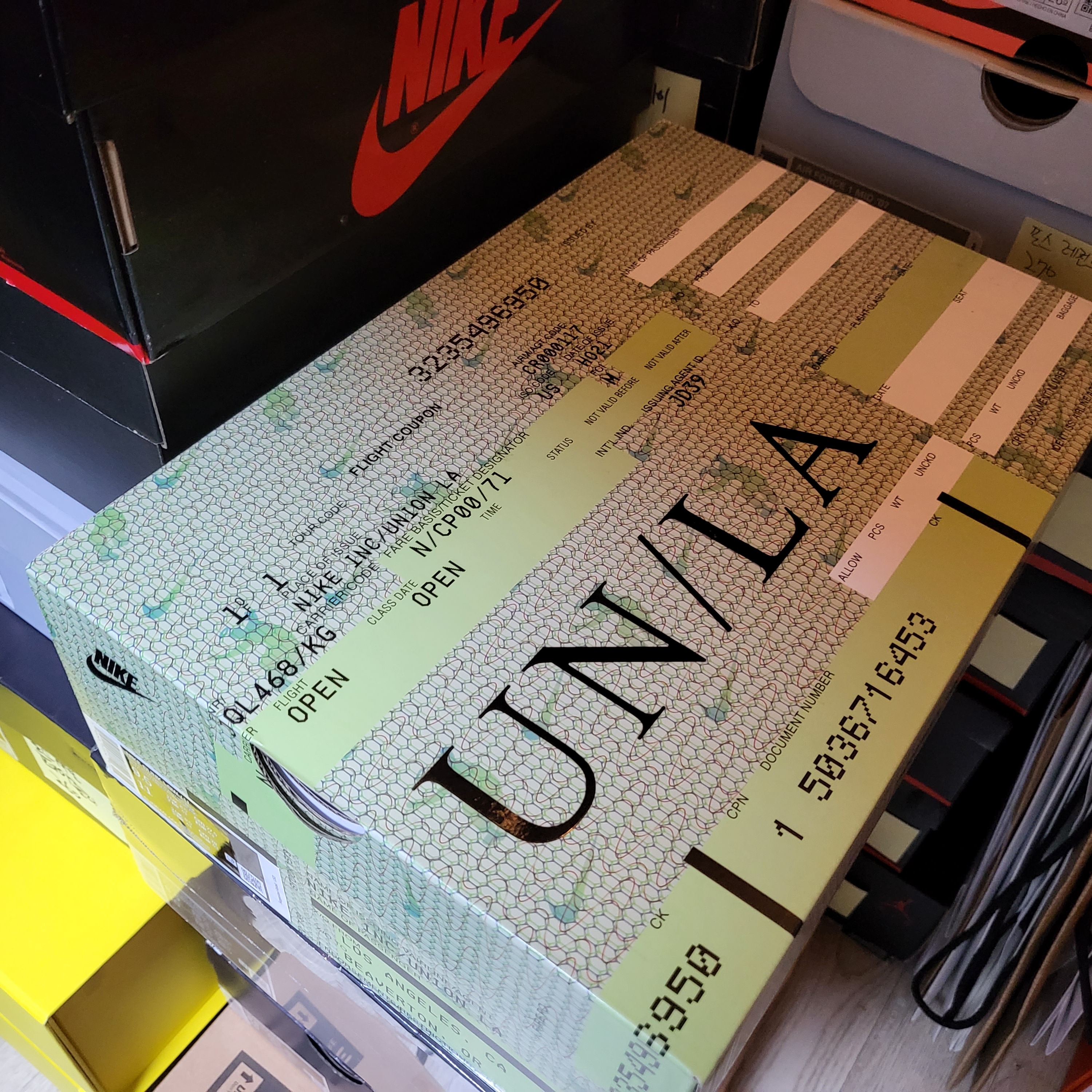 Nike x Union Dunk Low Passport Pack Pistachio 착용 스타일 - 3