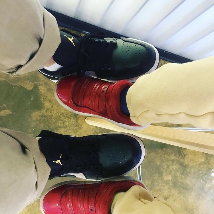 Jordan 1 Low Green Toe 착용 스타일