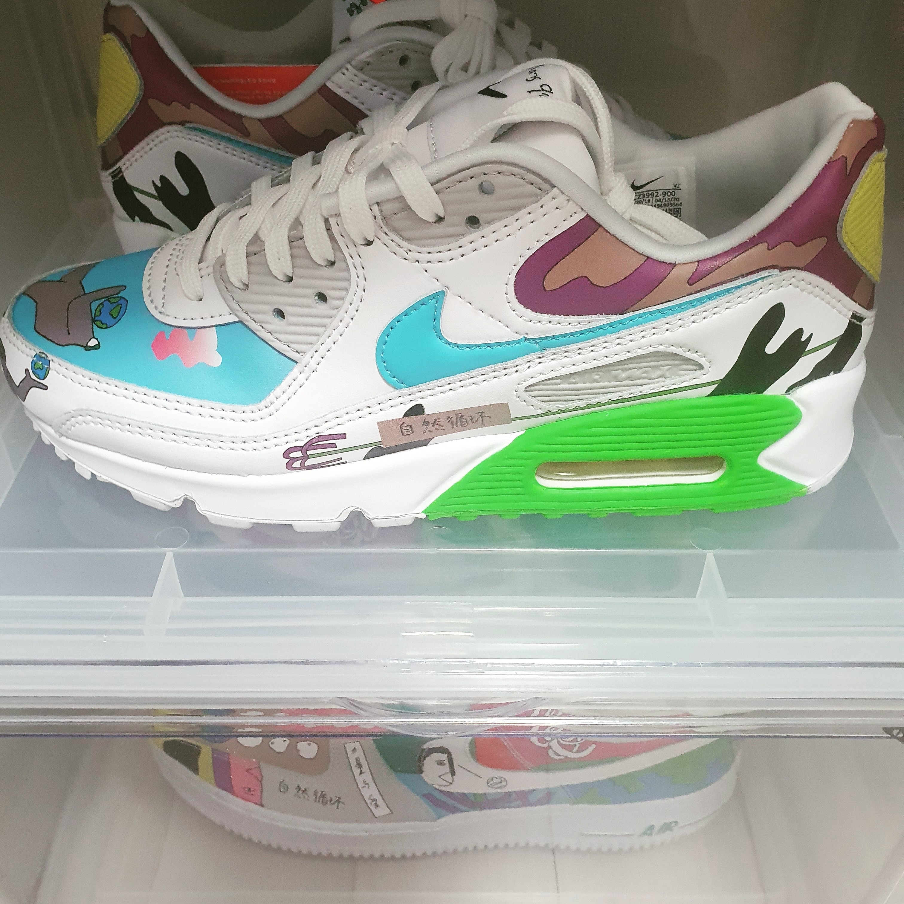 Nike x Ruohan Wang Air Force 1 Low Flyleather, Nike x Ruohan Wang Air Max 90 Flyleather 착용 스타일