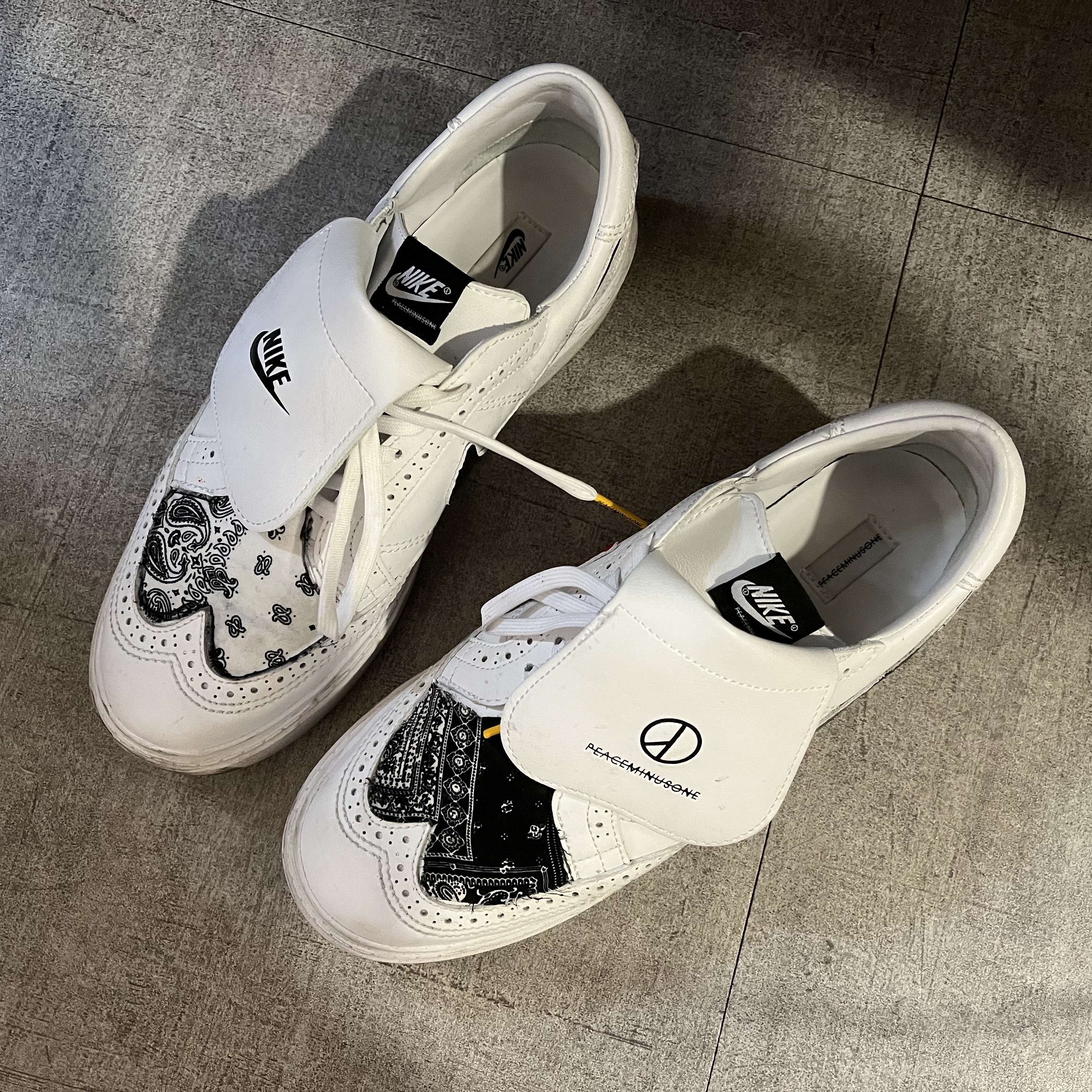Nike x Peaceminusone Kwondo1 White 착용 스타일 - 1