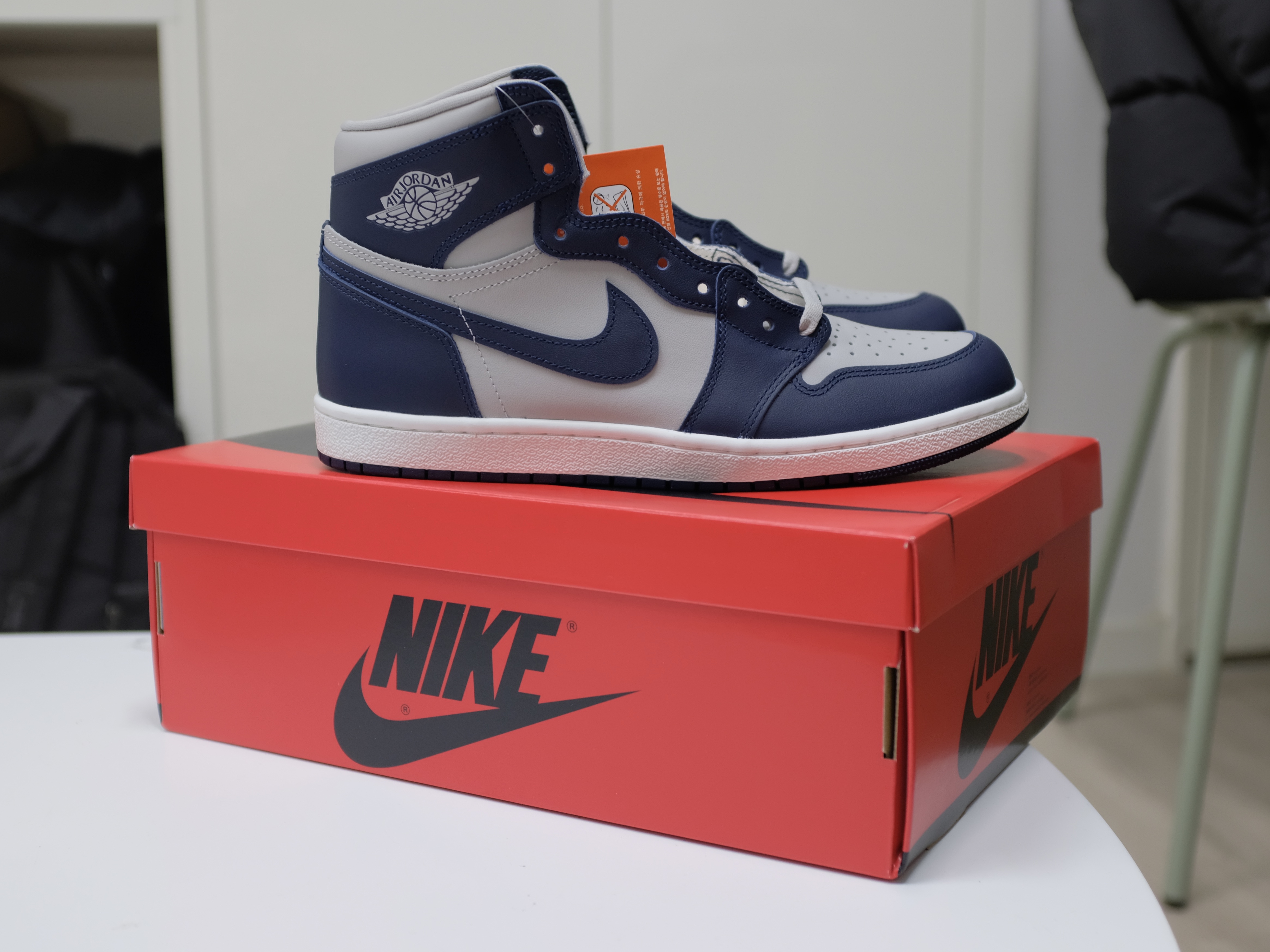 Jordan 1 High 85 College Navy 착용 스타일 - 2