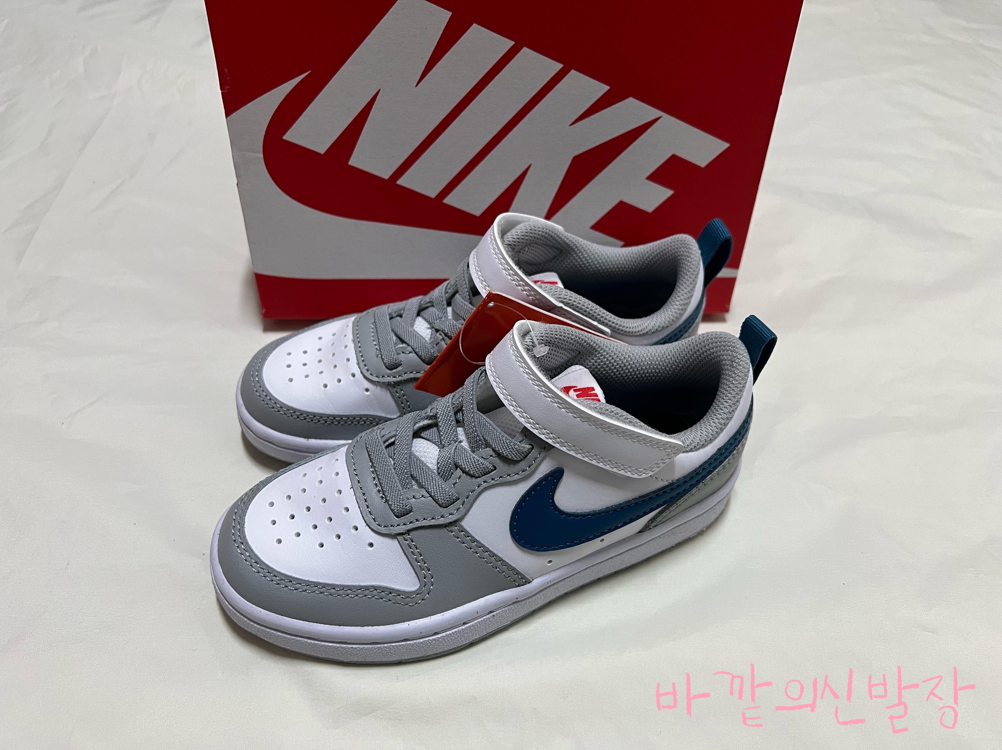(PS) Nike Court Borough Low 2 Light Smoke Grey 착용 스타일