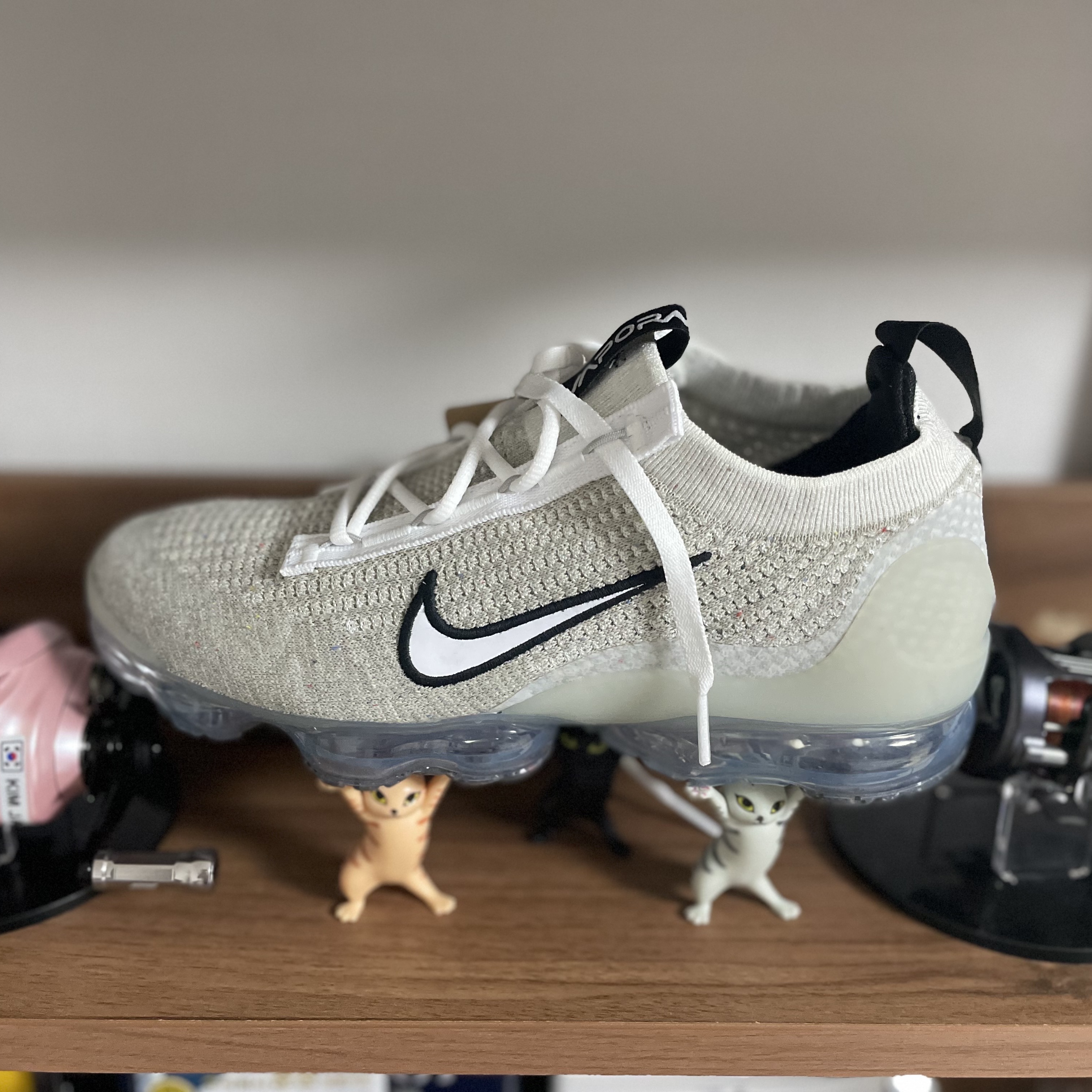 Nike Air VaporMax 2021 Flyknit White 착용 스타일 - 1