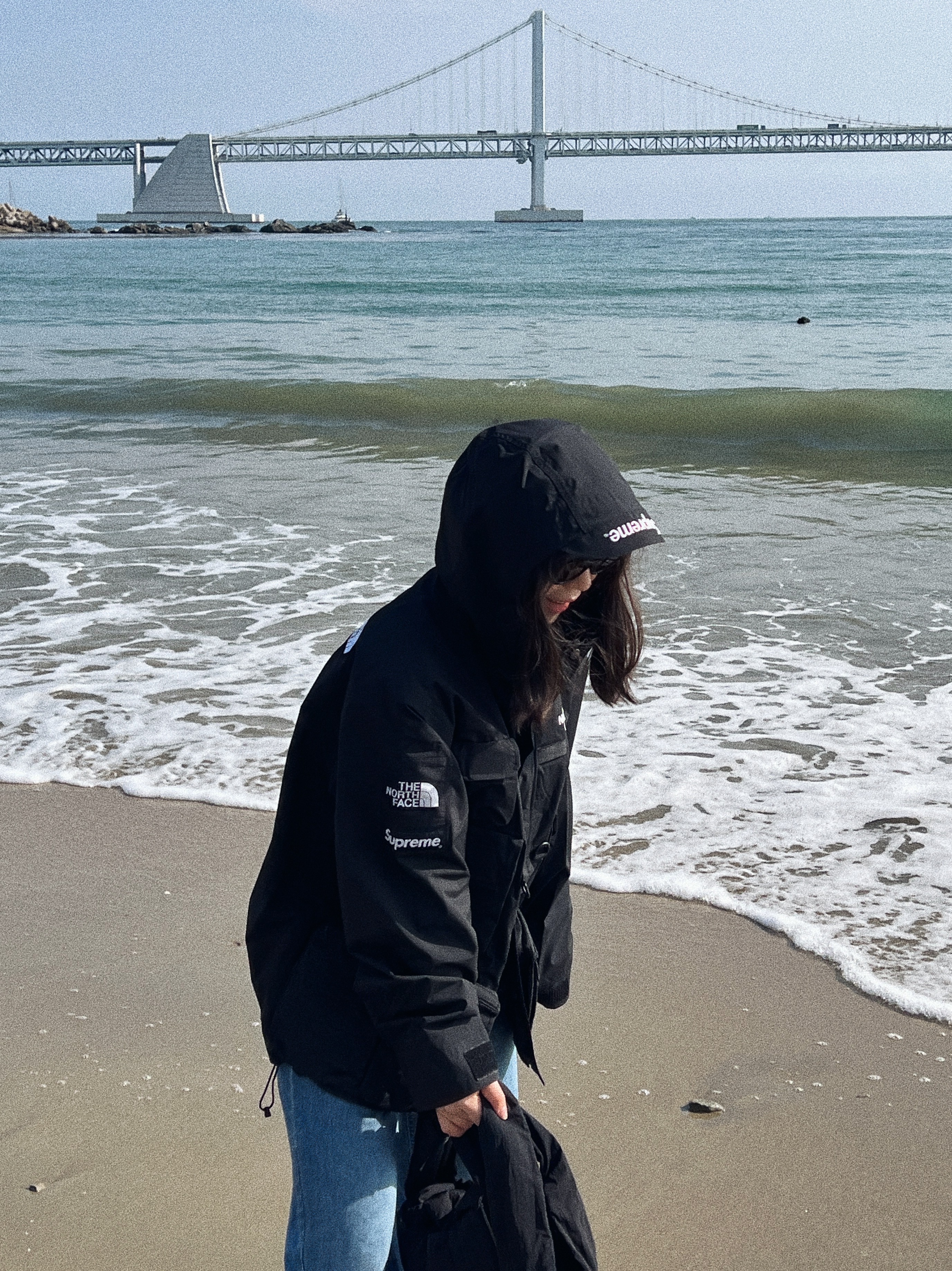 Supreme x The North Face Cargo Jacket Black - 20SS 착용 스타일