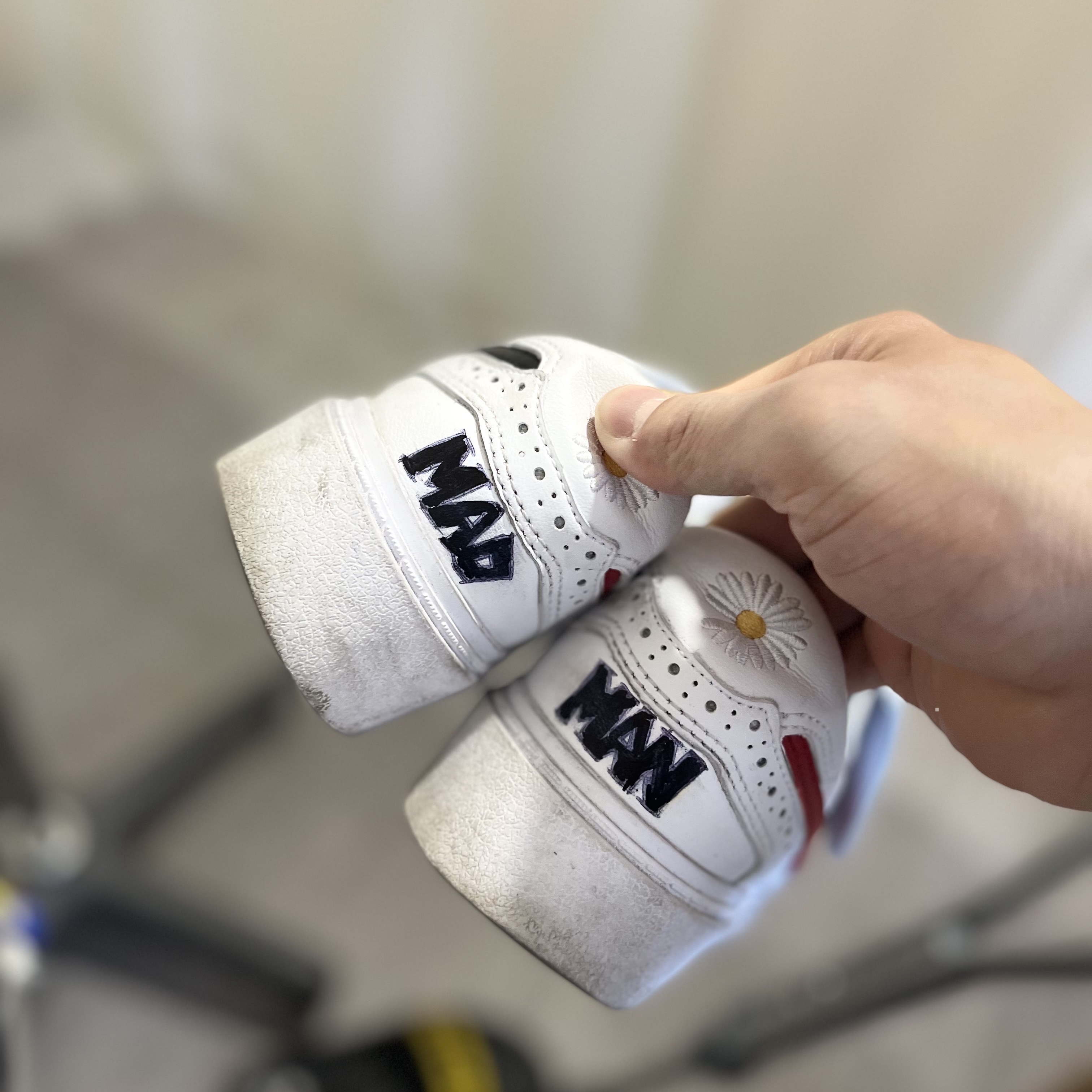 Nike x Peaceminusone Kwondo1 White 착용 스타일 - 3