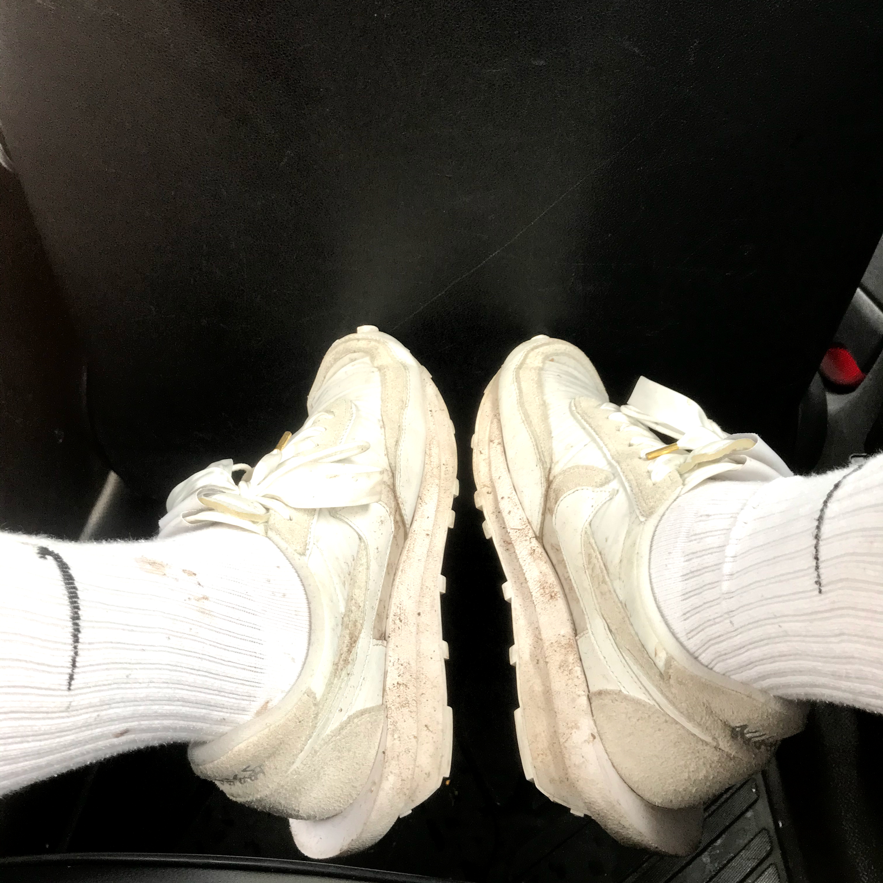 Nike x Sacai LDWaffle White Nylon 착용 스타일