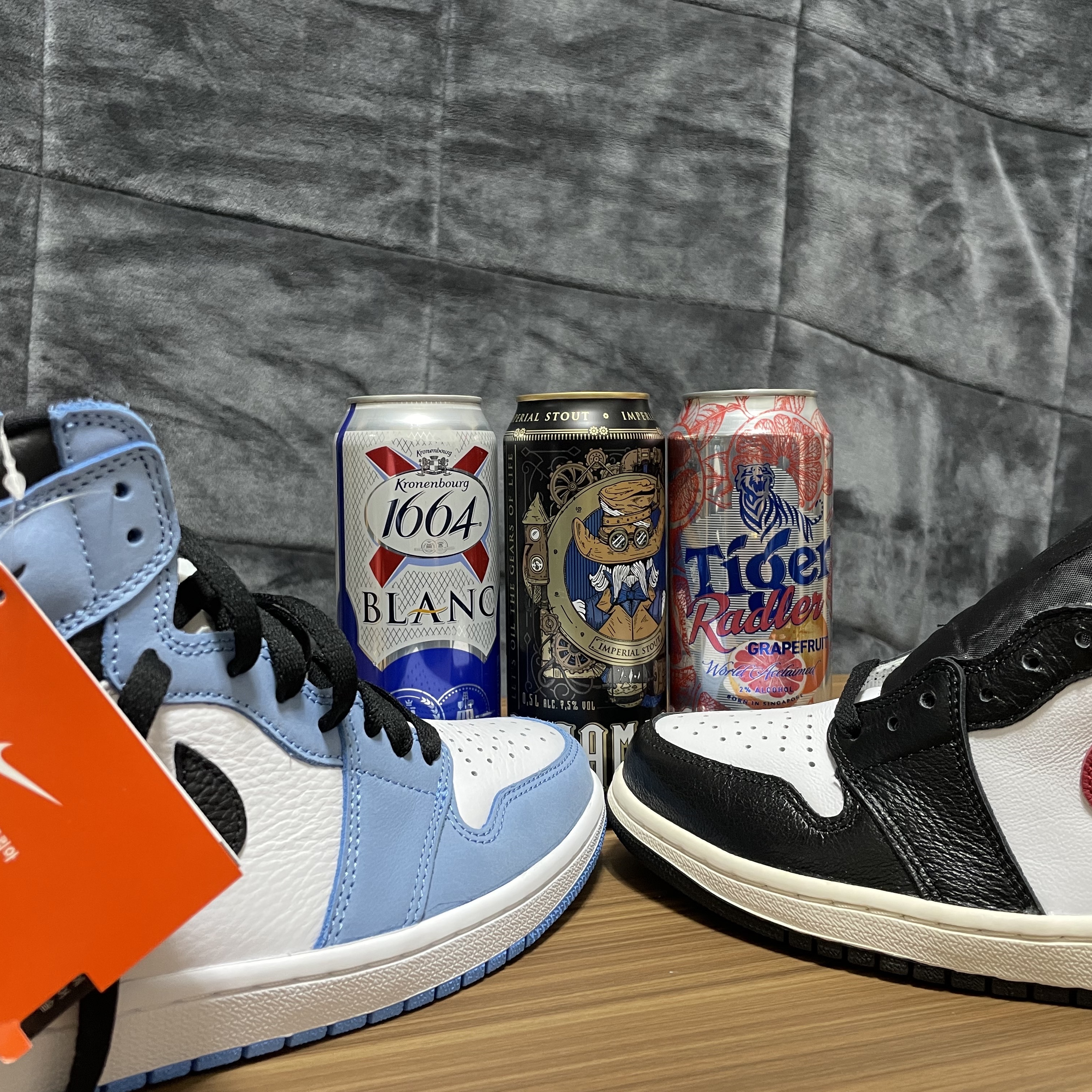 Jordan 1 Retro High OG University Blue, Jordan 1 Retro High OG Gym Red 착용 스타일 - 2
