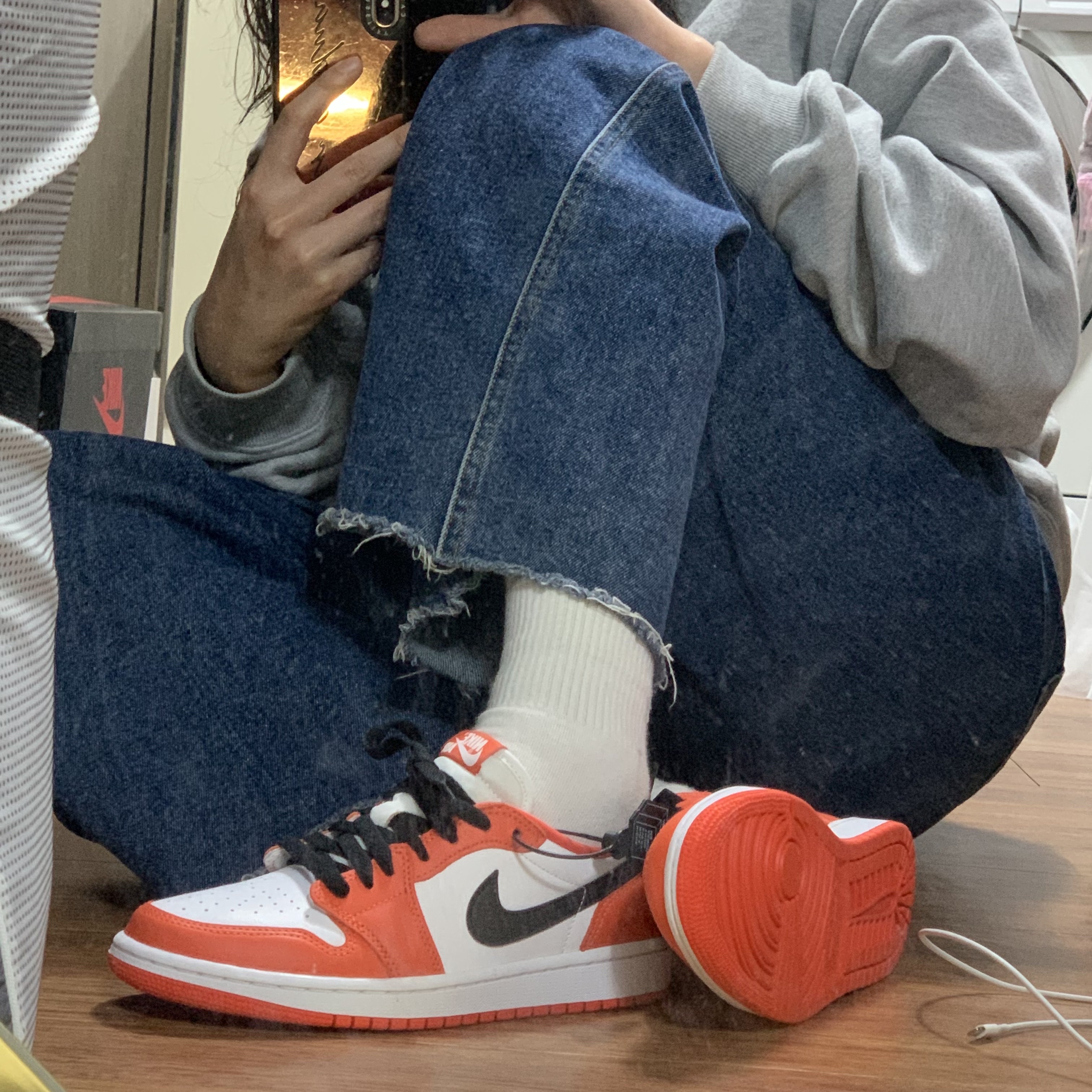 (W) Jordan 1 Low OG Starfish 착용 스타일