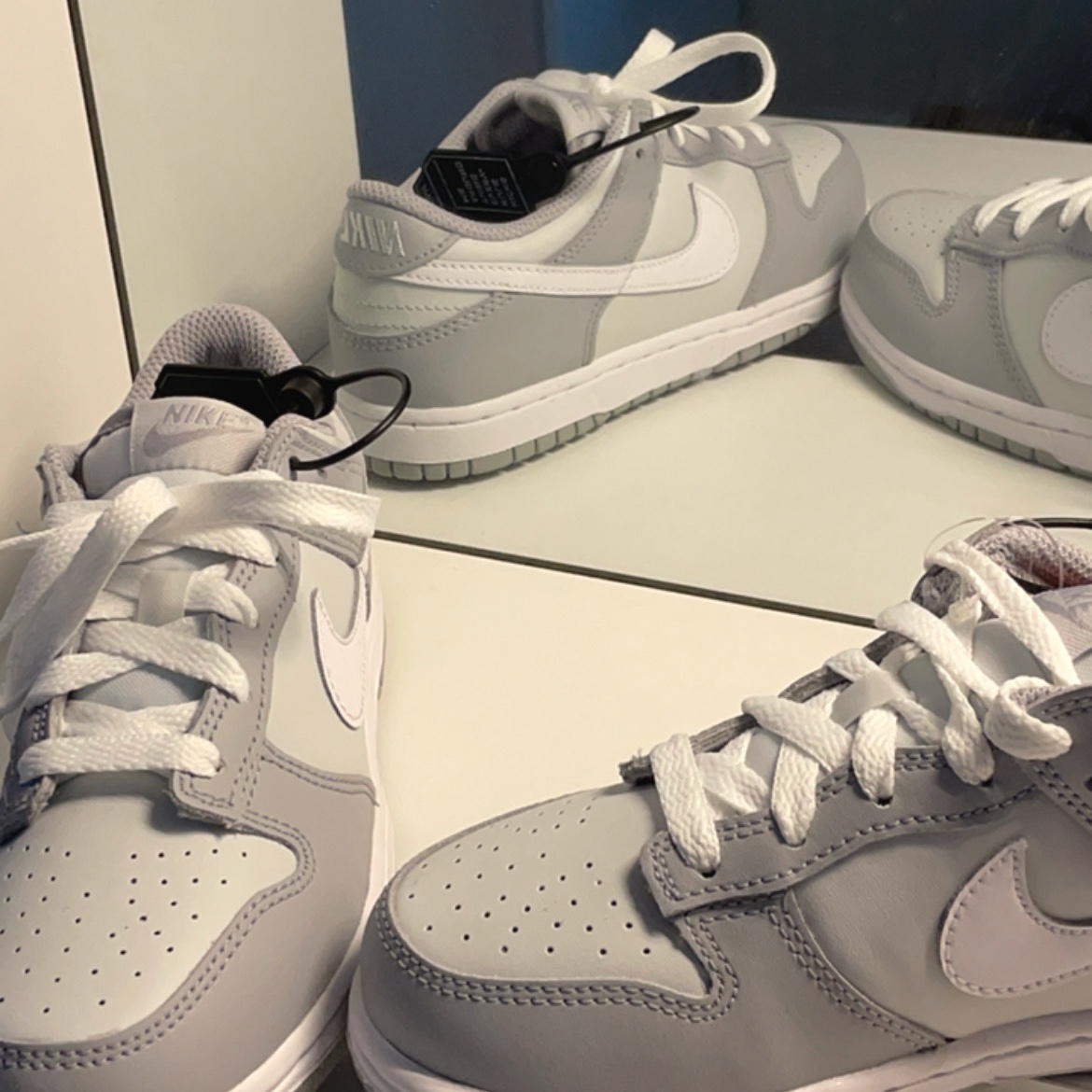(PS) Nike Dunk Low Wolf Grey 착용 스타일 - 1