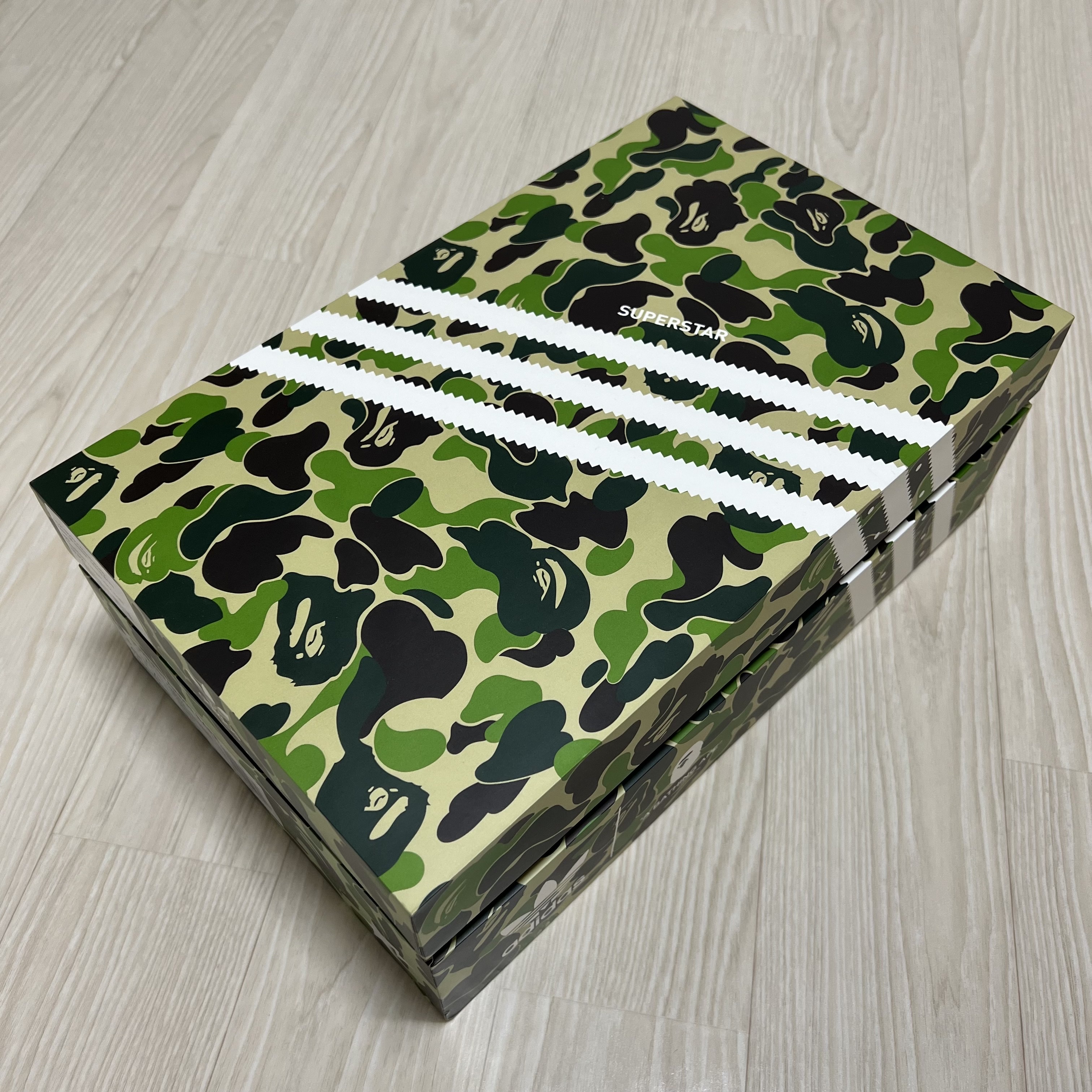 Adidas x BAPE Superstar 80s Green Camo 착용 스타일 - 5