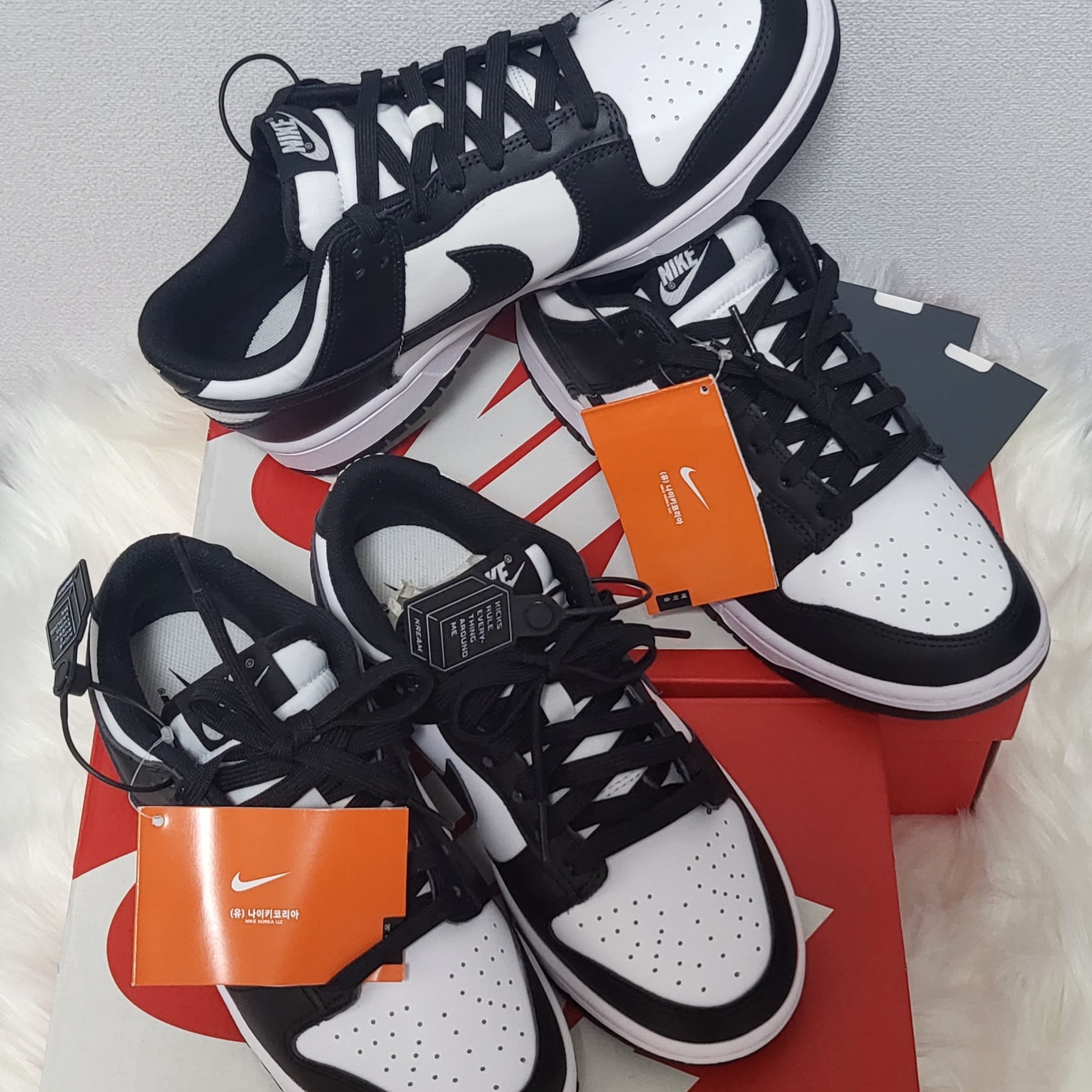 Nike Dunk Low Retro Black, (W) Nike Dunk Low Black 착용 스타일