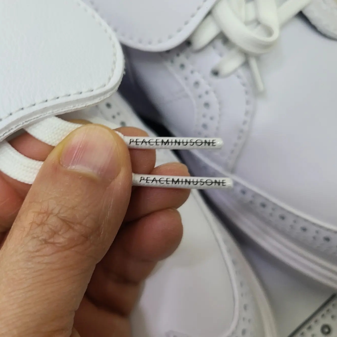 Nike x Peaceminusone Kwondo1 White 착용 스타일 - 5