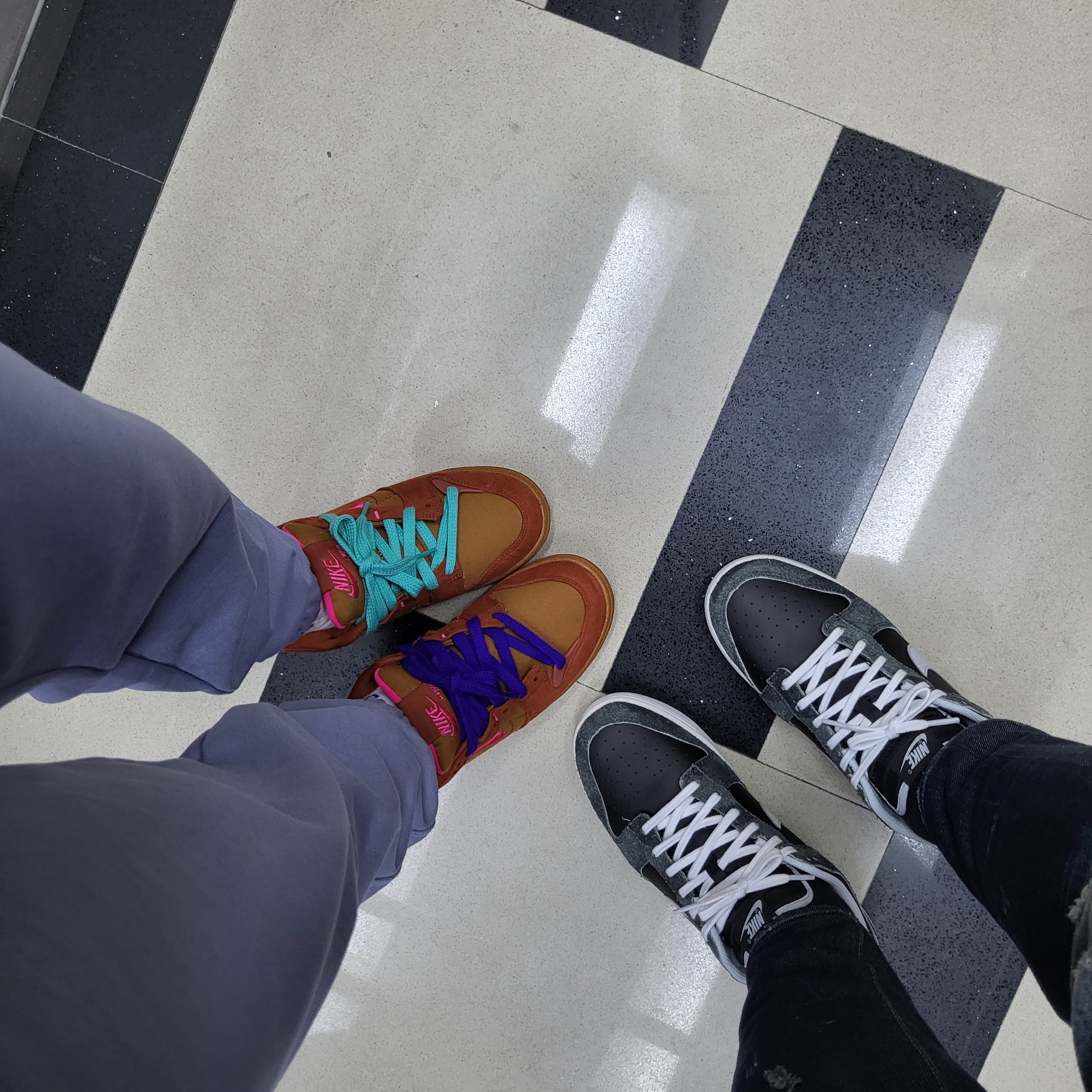 (W) Nike Dunk Low Disrupt 2 Desert Bronze Pink Prime, Nike Dunk Low Retro PRM Zebra 착용 스타일