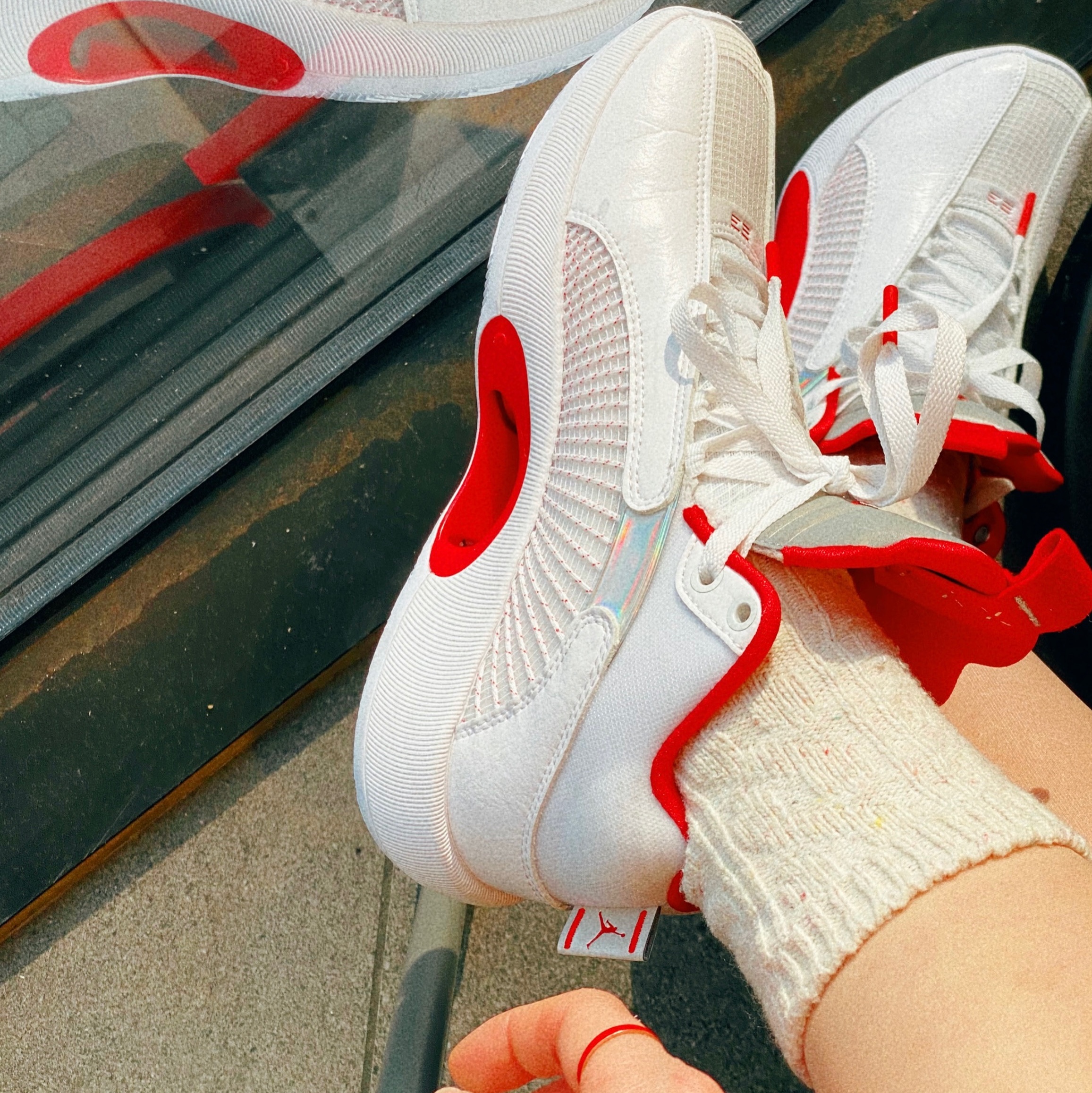 Jordan XXXV PF Fire Red 착용 스타일