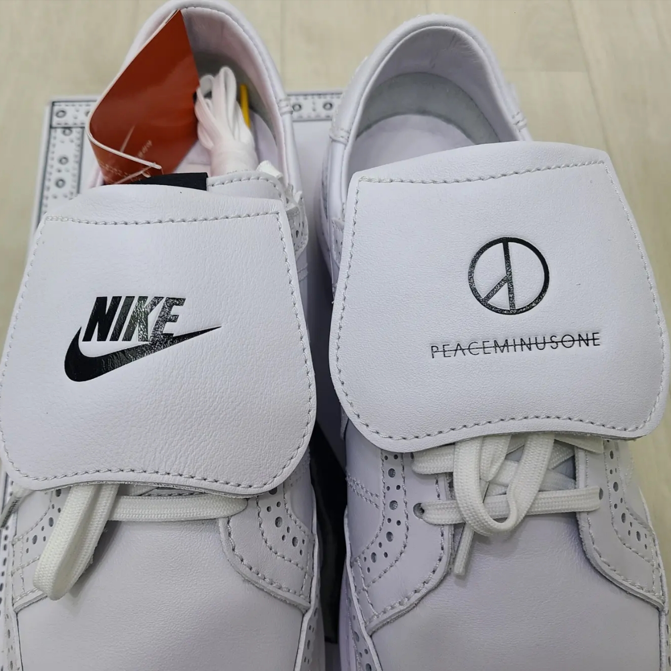 Nike x Peaceminusone Kwondo1 White 착용 스타일 - 4