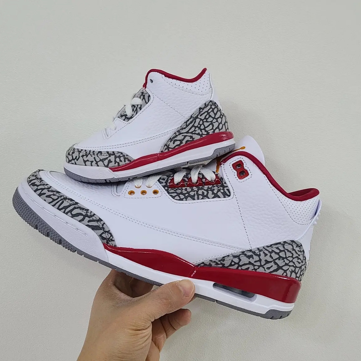 Jordan 3 Retro Cardinal Red, (TD) Jordan 3 Retro Cardinal Red 착용 스타일 - 4
