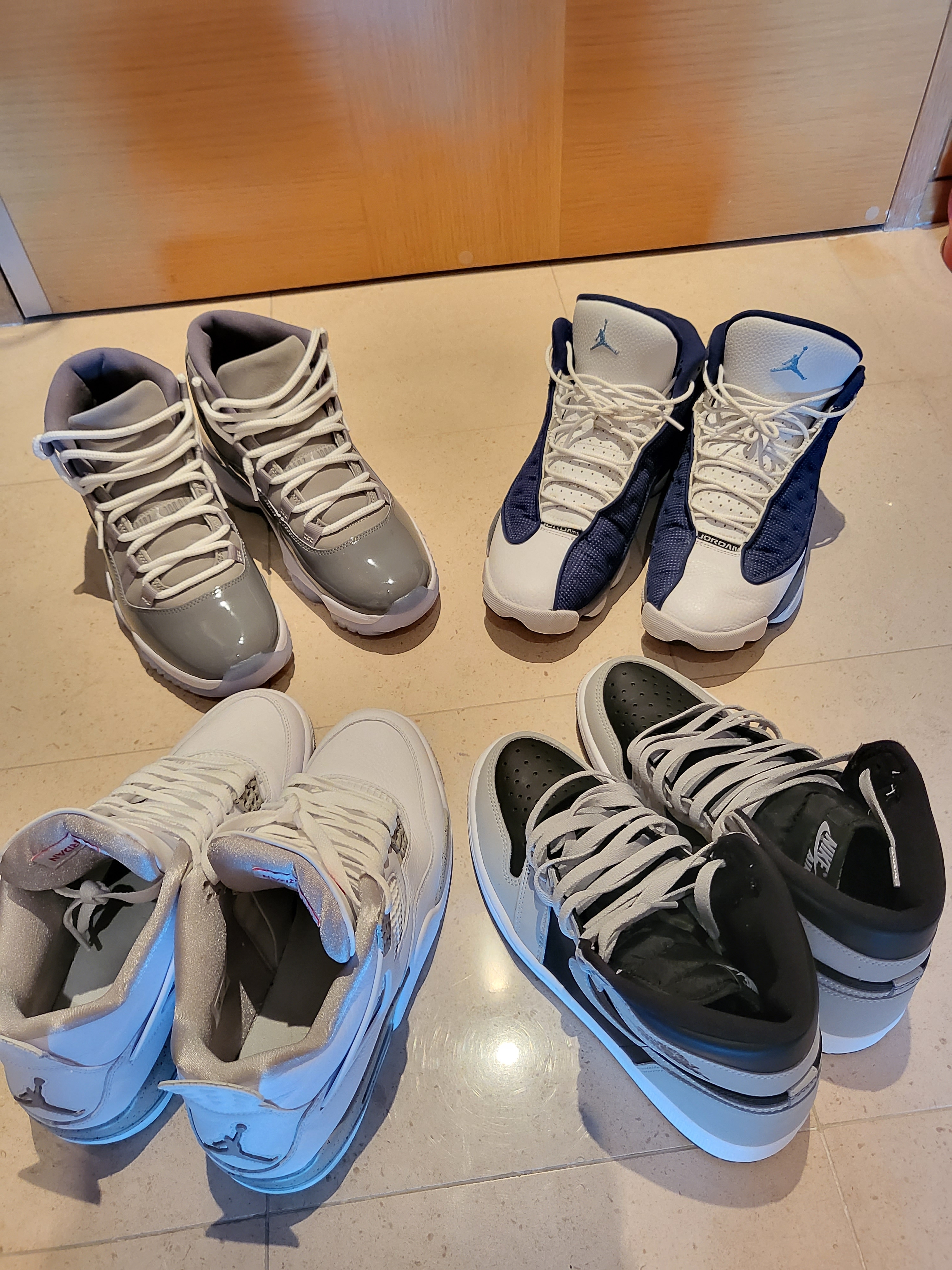 Jordan 11 Retro Cool Grey 2021, Jordan 13 Retro Flint 2020 착용 스타일