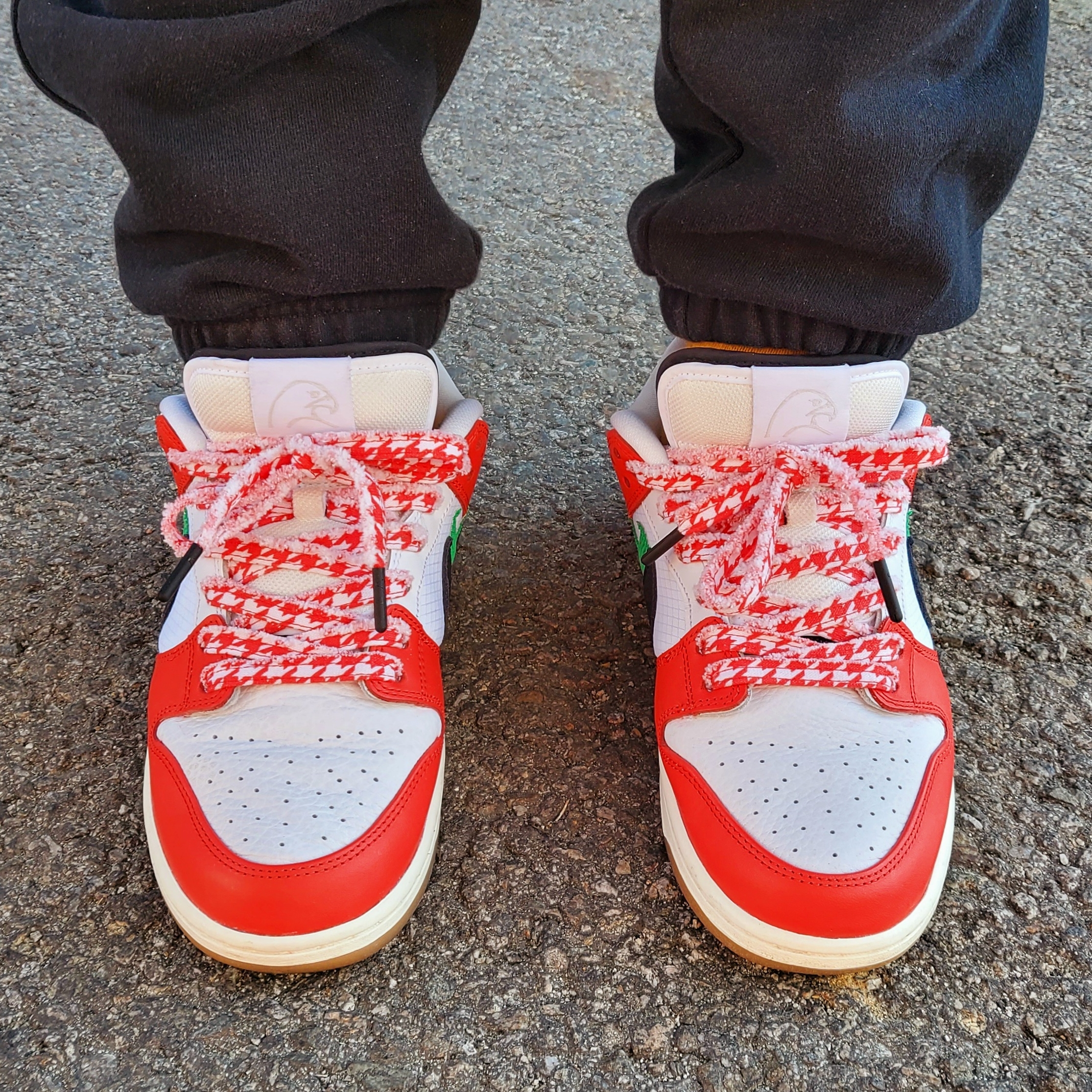 Nike x Frame Skate SB Dunk Low Pro Habibi 착용 스타일 - 3