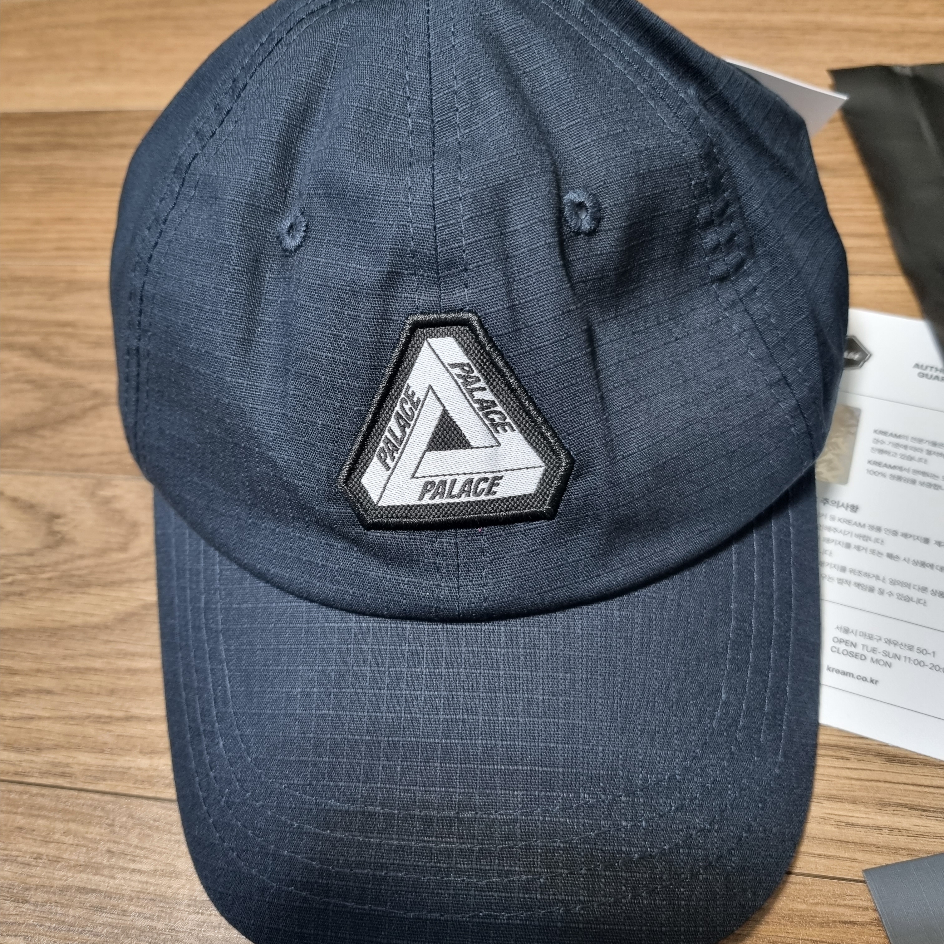 Palace Tri-Ferg Patch Cord 6-Panel Black - 21SS 착용 스타일 - 1