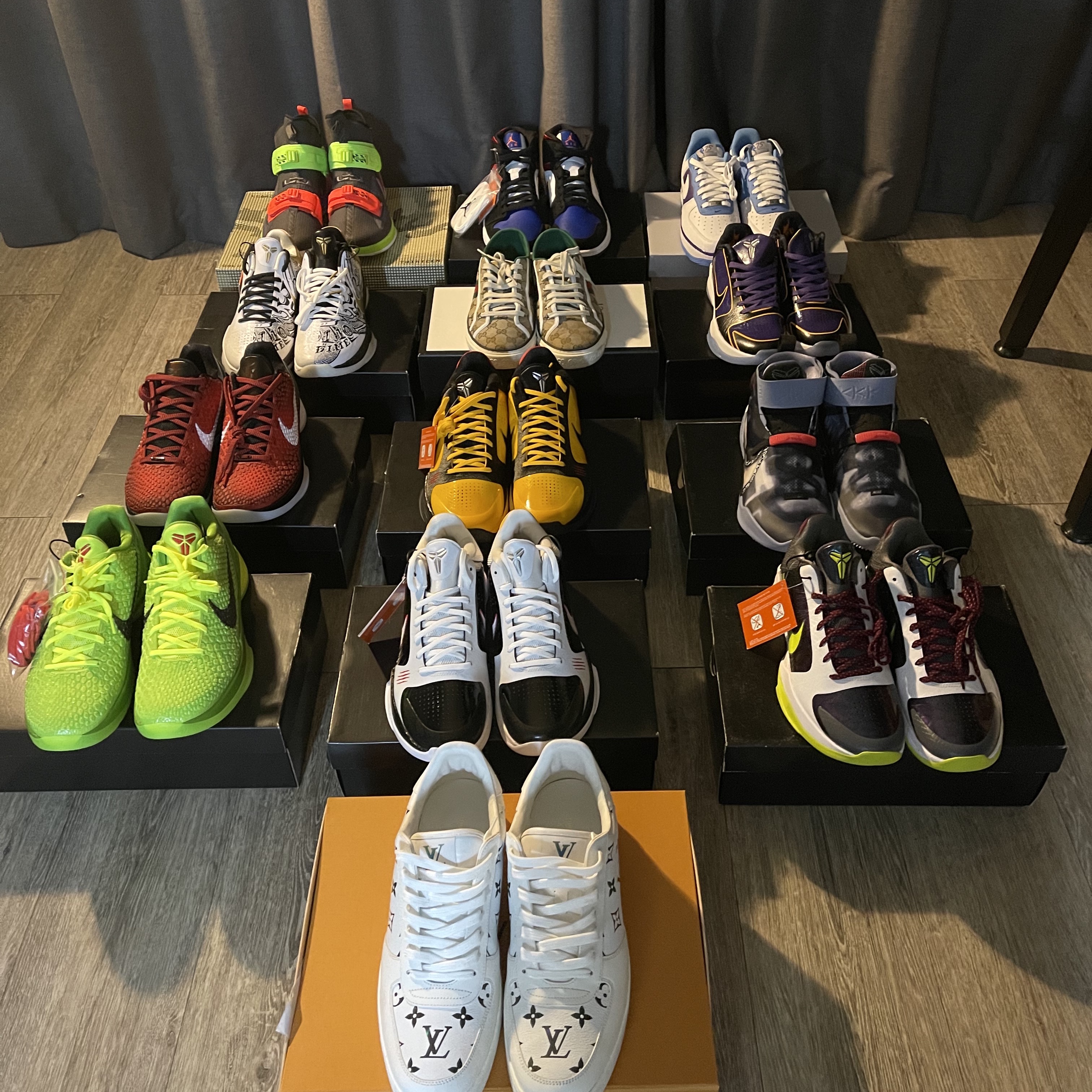 Nike Kobe 5 Protro Alternate Bruce Lee, Nike Kobe 5 Protro 5X Champ 착용 스타일 - 1