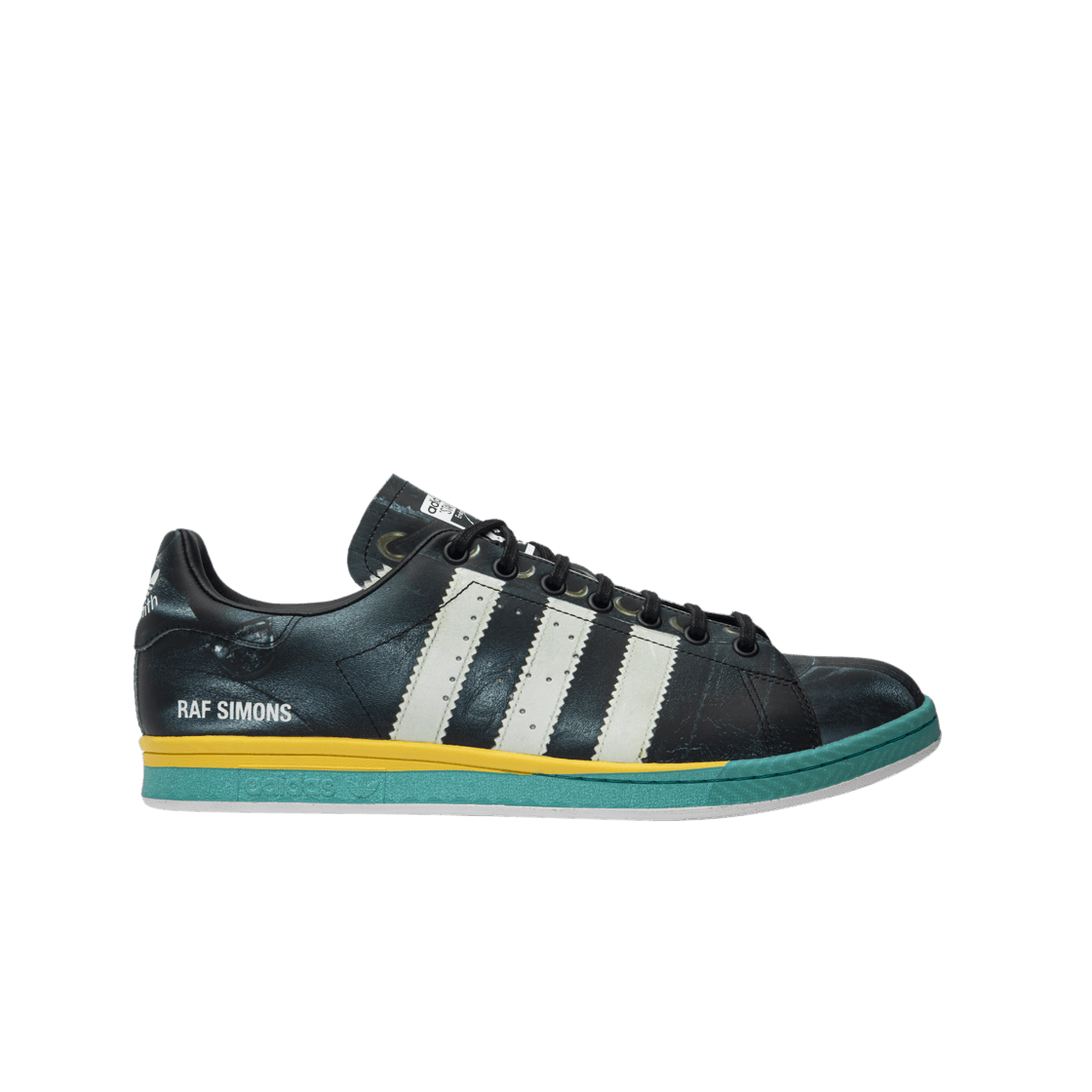 아디다스 x 라프 시몬스 삼바 스탠 스미스 블랙 화이트 브라이트 블루(Adidas x Raf Simons Samba Stan Smith Black White Bright Blue)