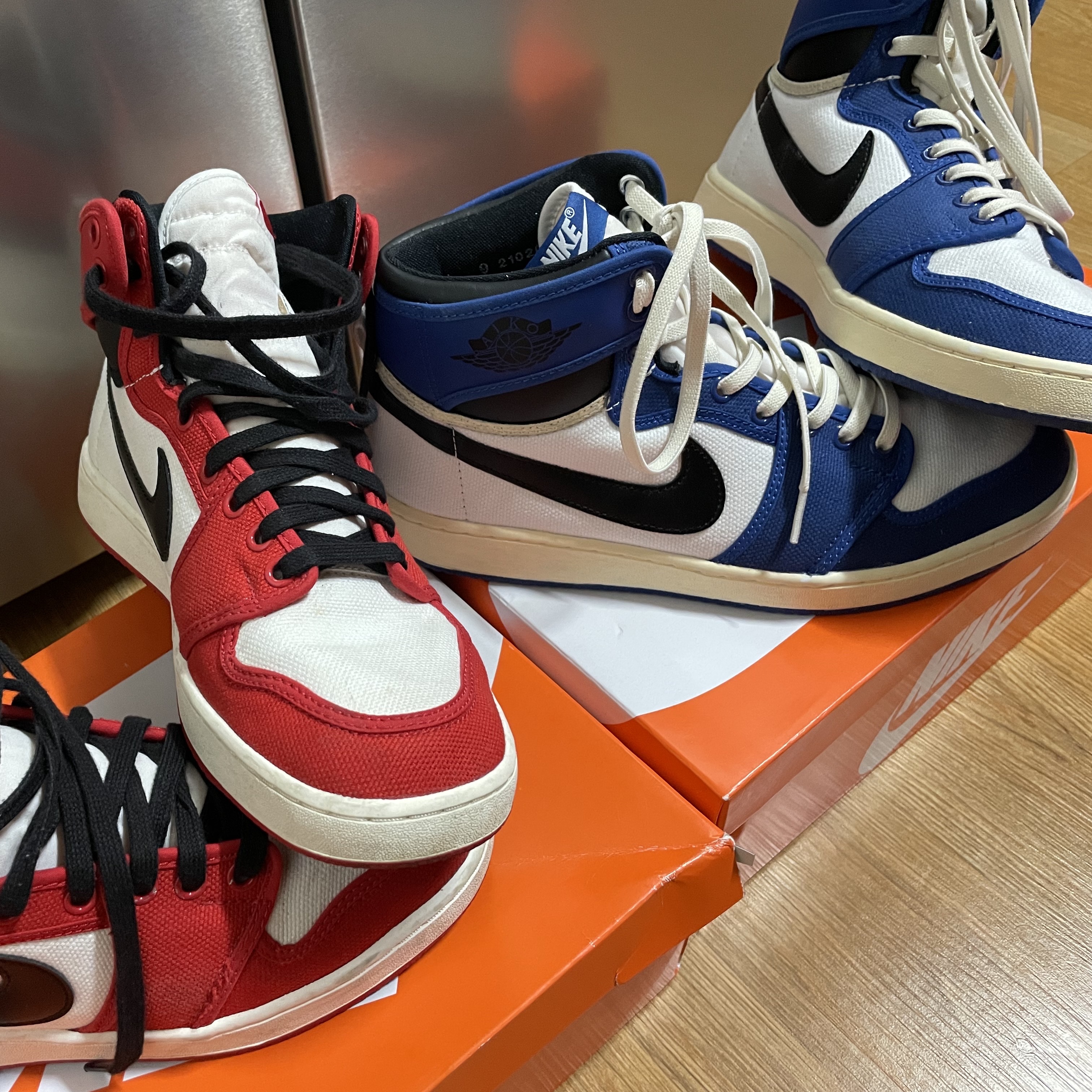 Jordan 1 KO Chicago 2021, Jordan 1 KO Storm Blue 착용 스타일