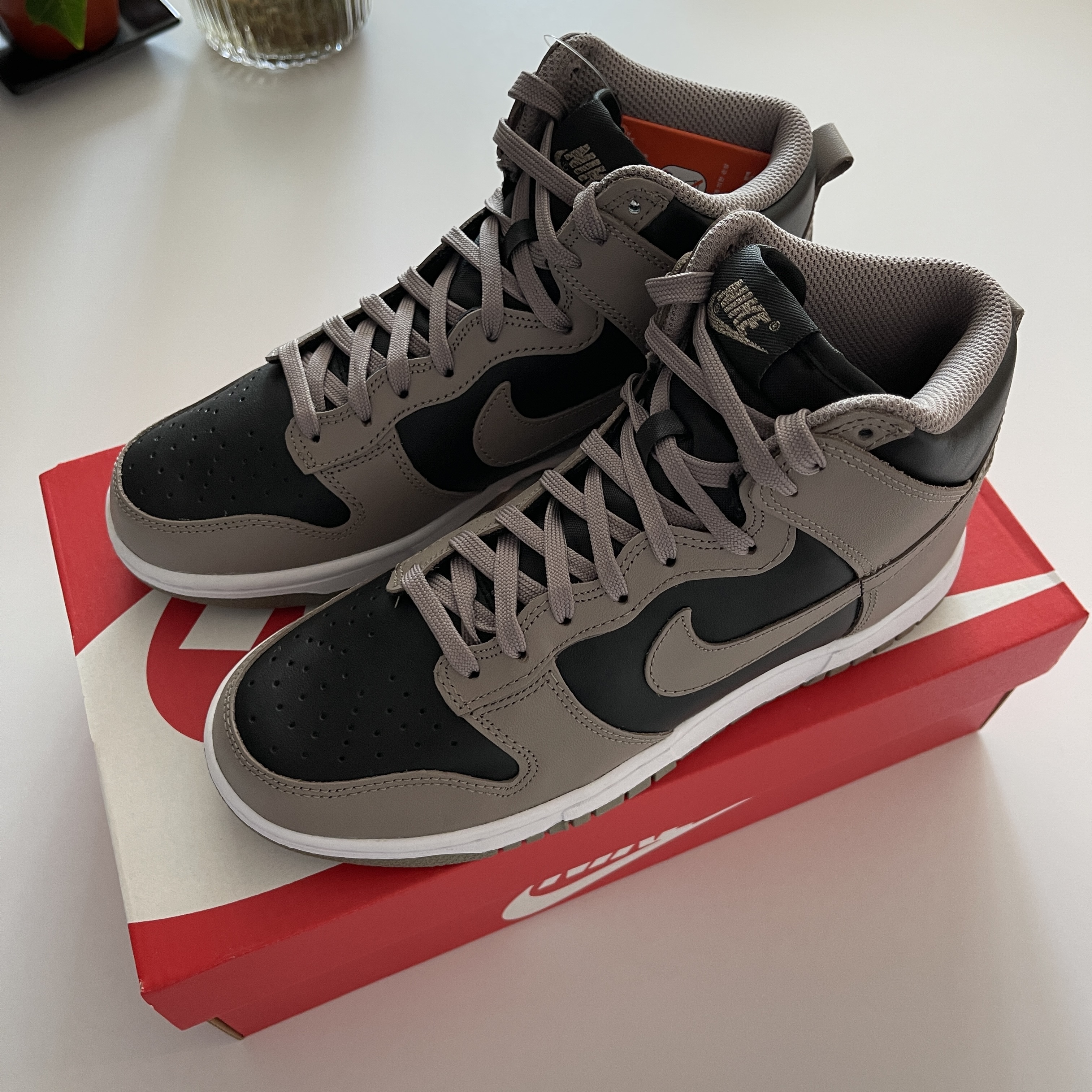 (W) Nike Dunk High Moon Fossil 착용 스타일 - 2