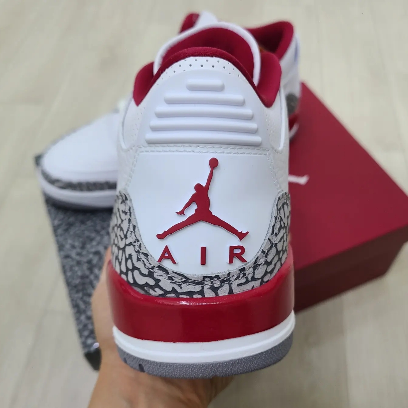 Jordan 3 Retro Cardinal Red, (TD) Jordan 3 Retro Cardinal Red 착용 스타일 - 3