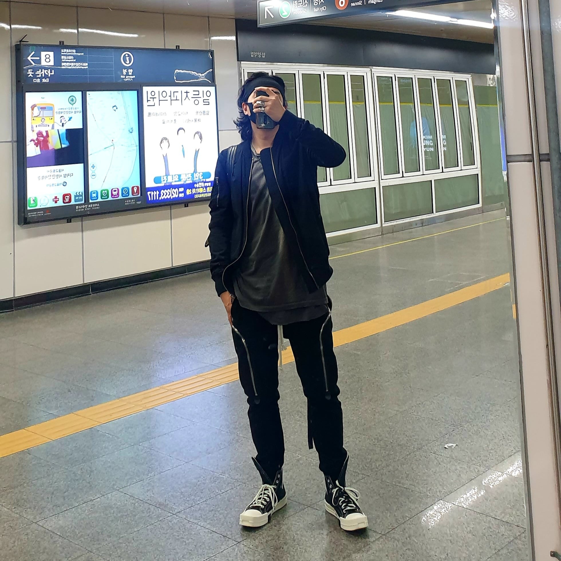 Converse x Drkshdw Turbodrk Chuck 70 Hi Black 착용 스타일