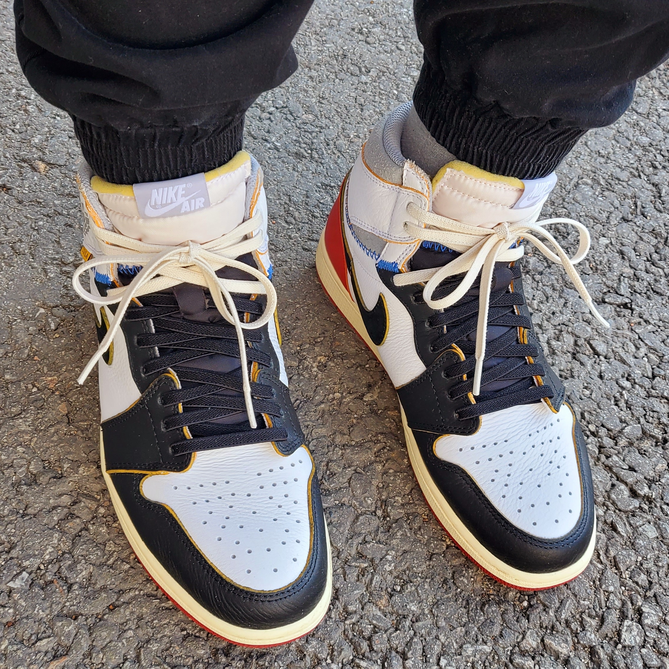 Jordan 1 x Union Retro High Black Toe 착용 스타일 - 5