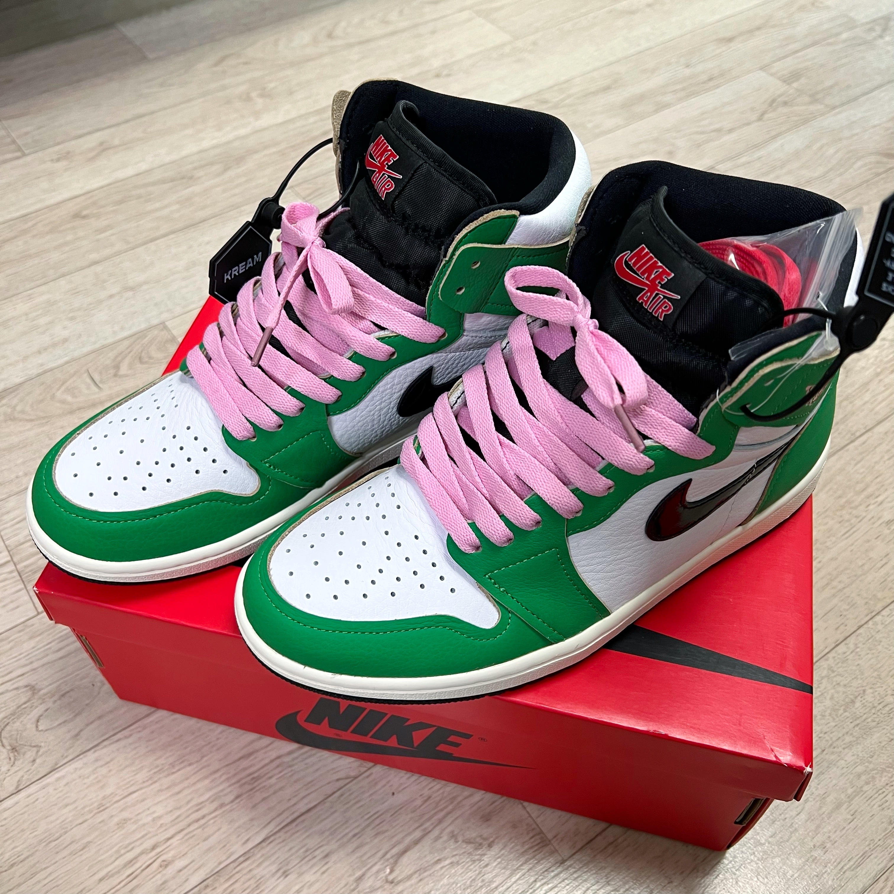 (W) Jordan 1 Retro High OG Lucky Green 착용 스타일