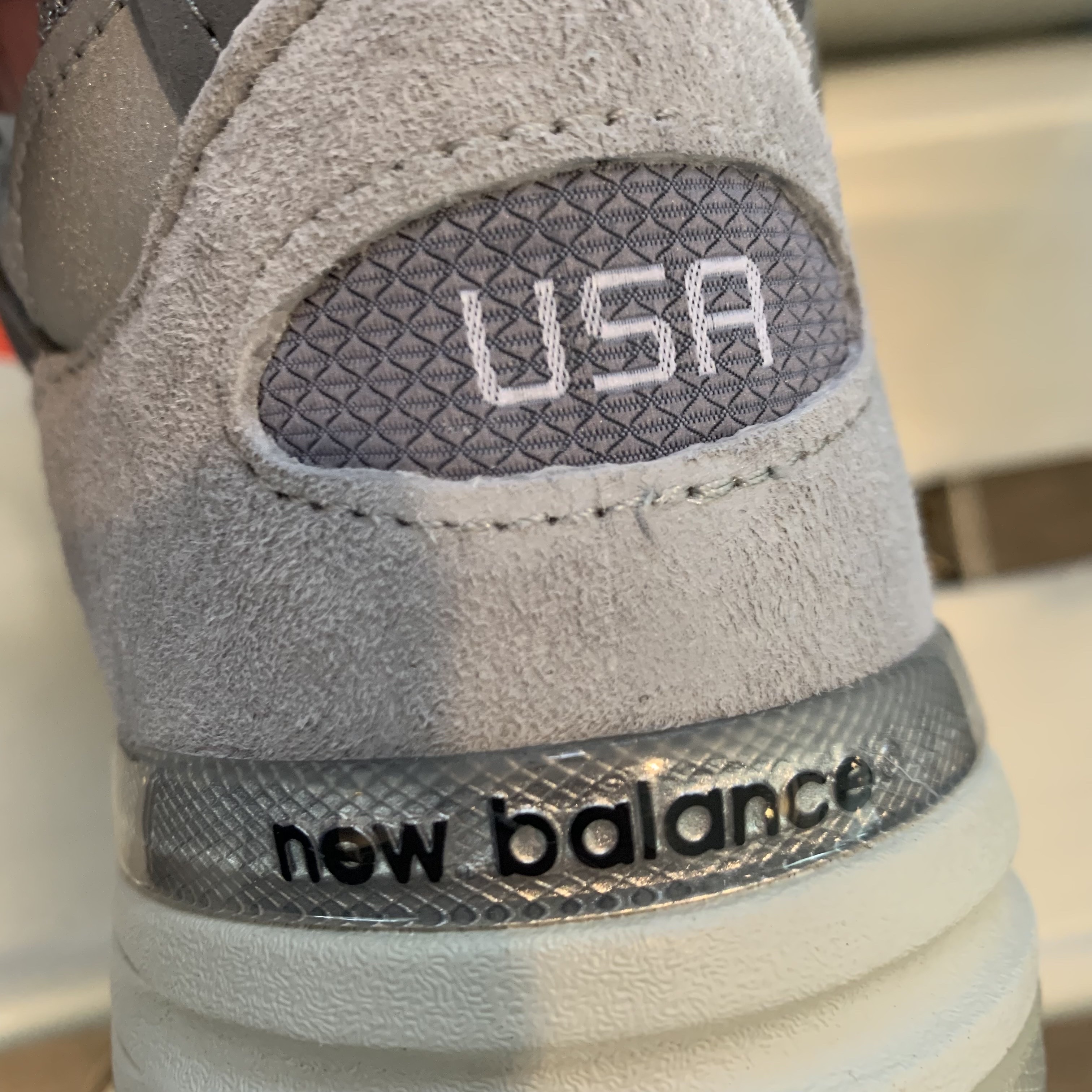 New Balance 992 Made in USA Grey - D Standard 착용 스타일 - 3