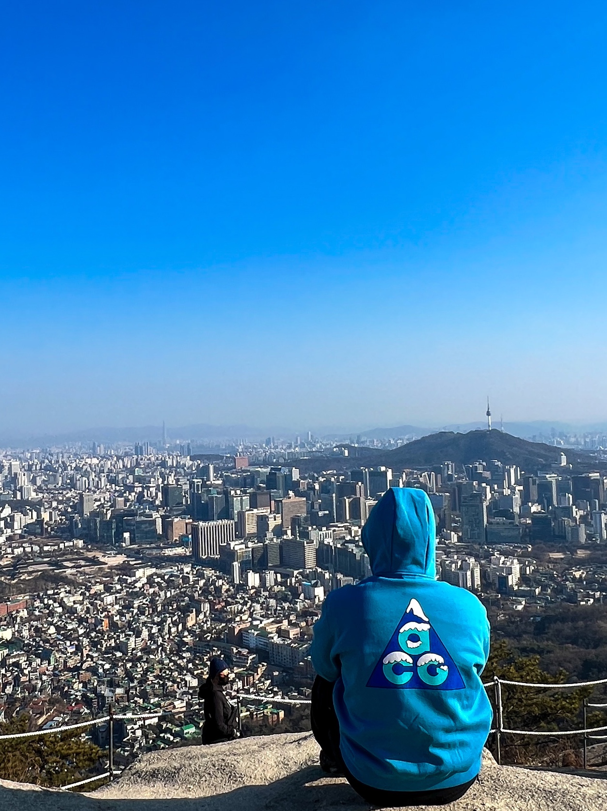 Nike ACG Therma-Fit Full Zip Graphic Hoodie Dutch Blue 착용 스타일 - 1