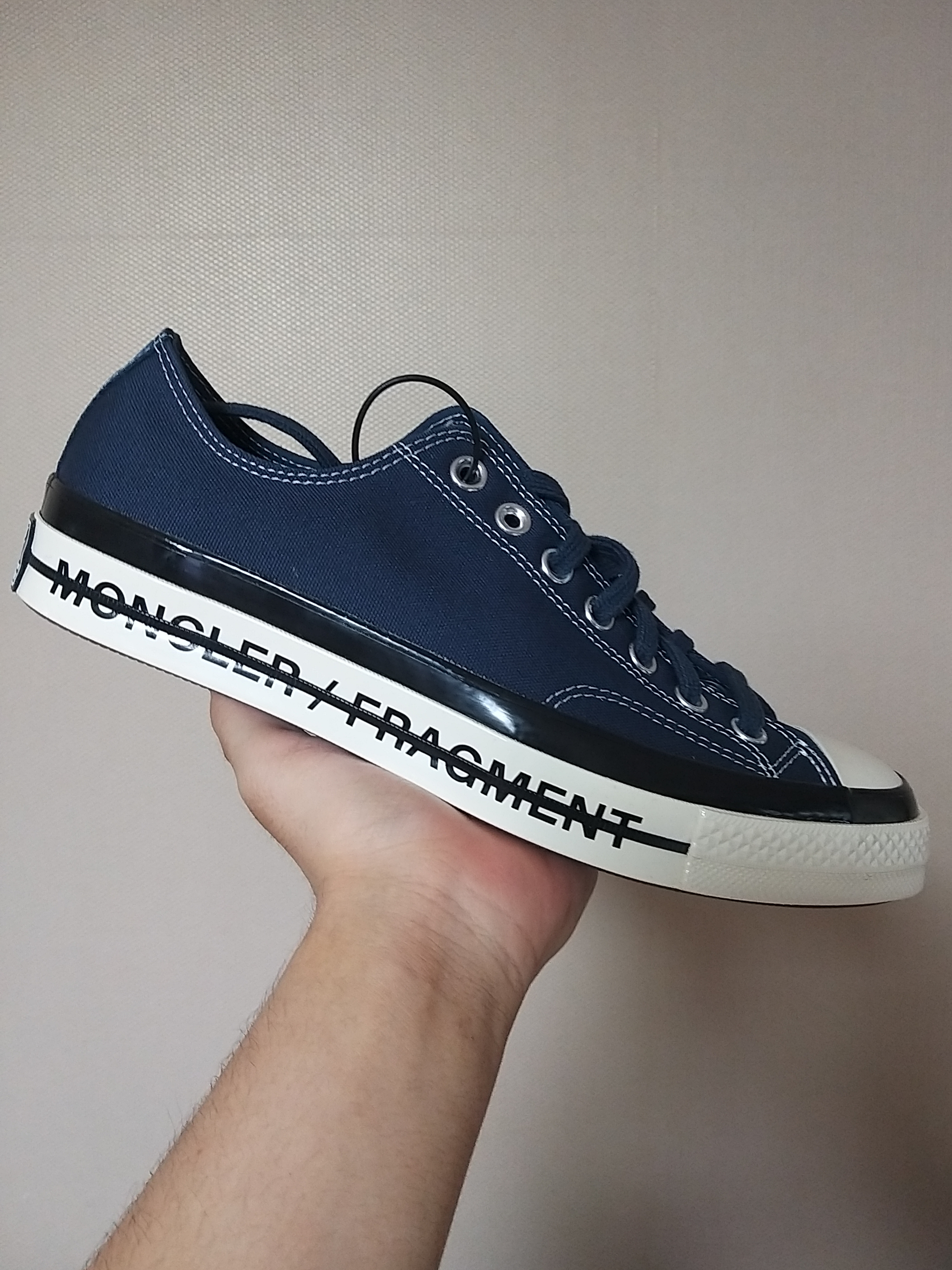 Converse x Moncler x Fragment Chuck 70 Ox Fraylor III Insignia Blue 착용 스타일 - 1