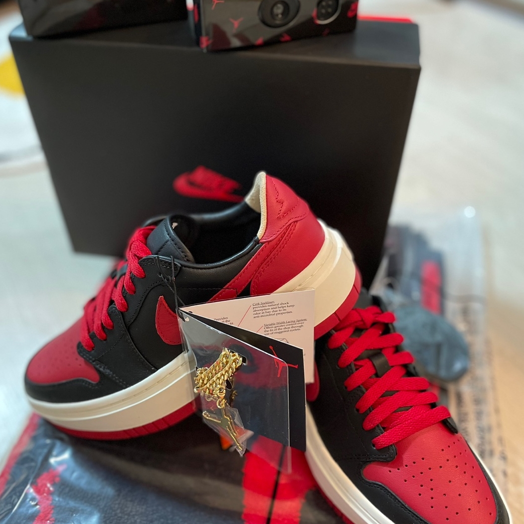 (W) Jordan 1 Elevate Low SE Bred 착용 스타일 - 3