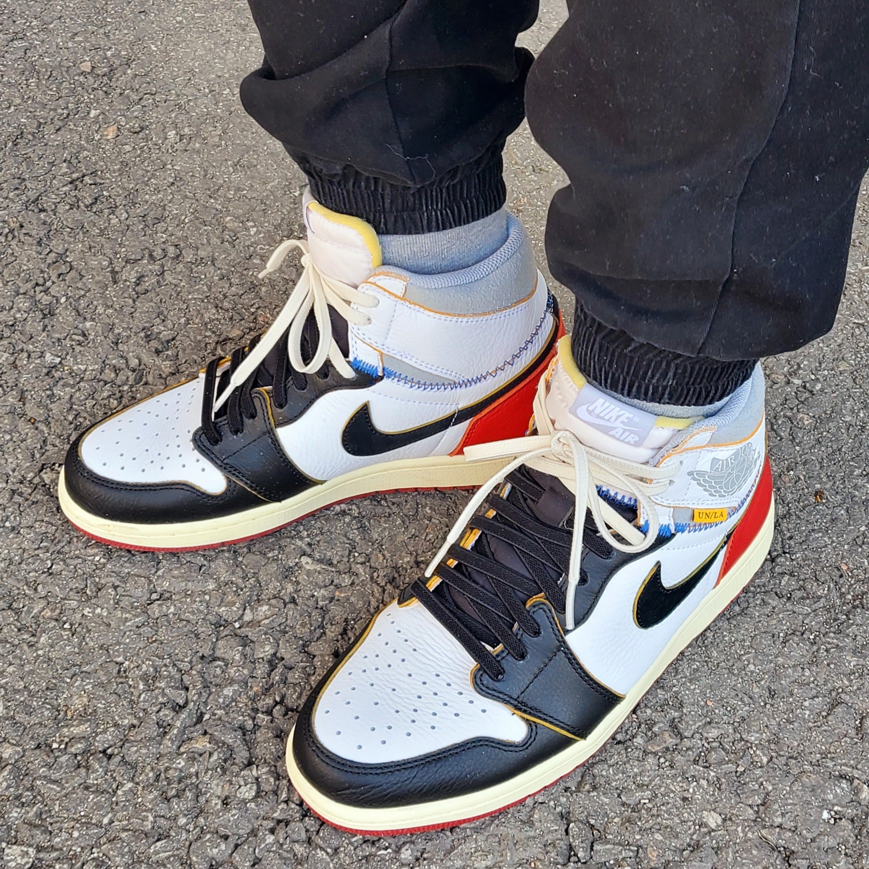 Jordan 1 x Union Retro High Black Toe 착용 스타일 - 4