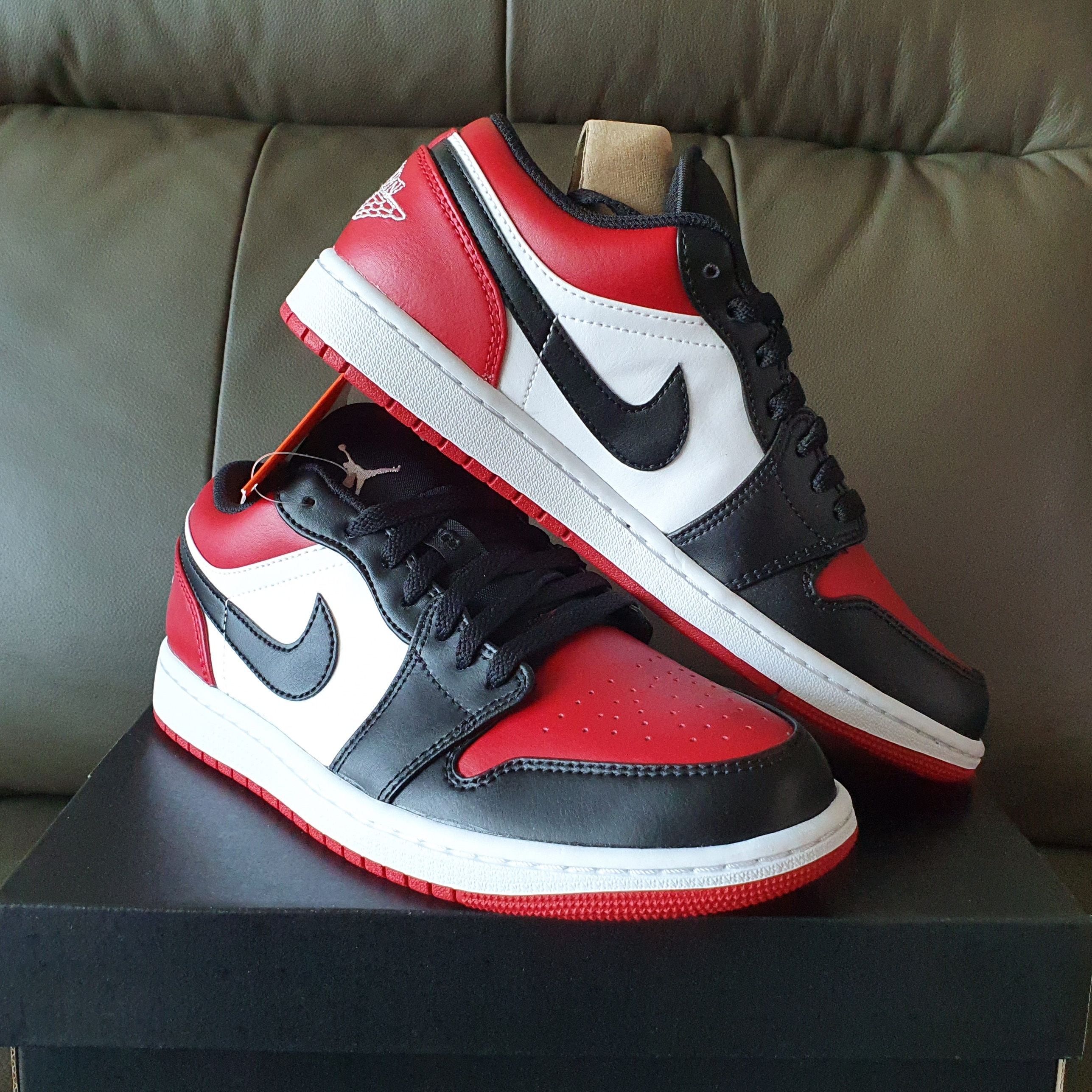 Jordan 1 Low Bred Toe 착용 스타일